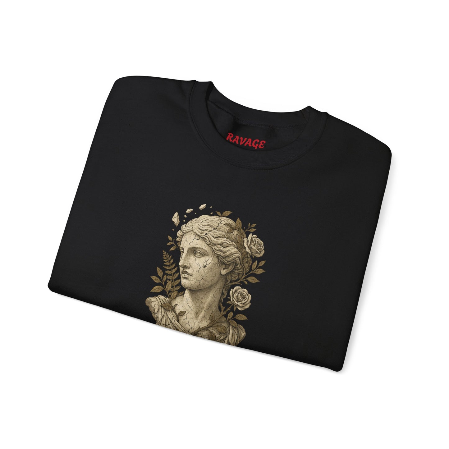 ELEGANCE CARVED IN CHAOS Unisex Crewneck Sweatshirt – Heavy Blend Pullover for Casual Wear | Cozy Streetwear Gift for Her, Feminist Fashion Statement