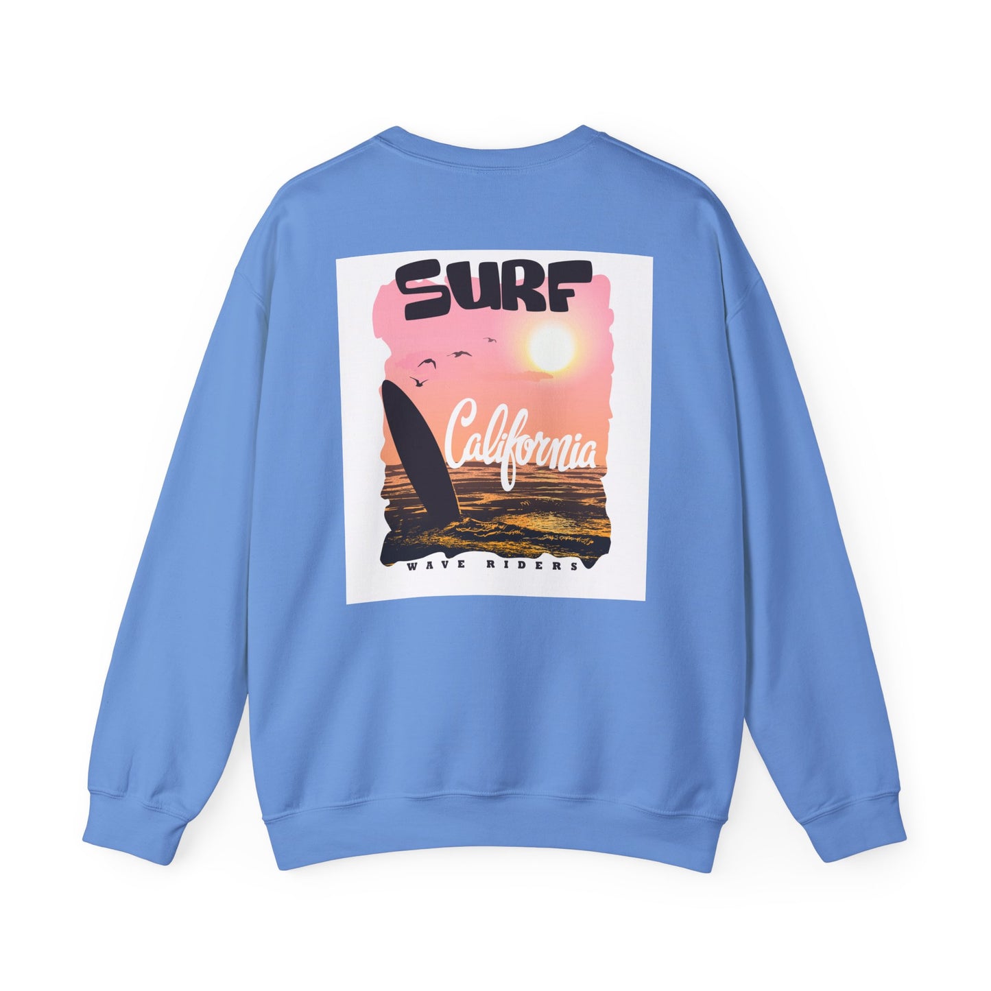 Surf Life Unisex Crewneck Sweatshirt | Beach Vibes, California Style, Perfect for Surfers