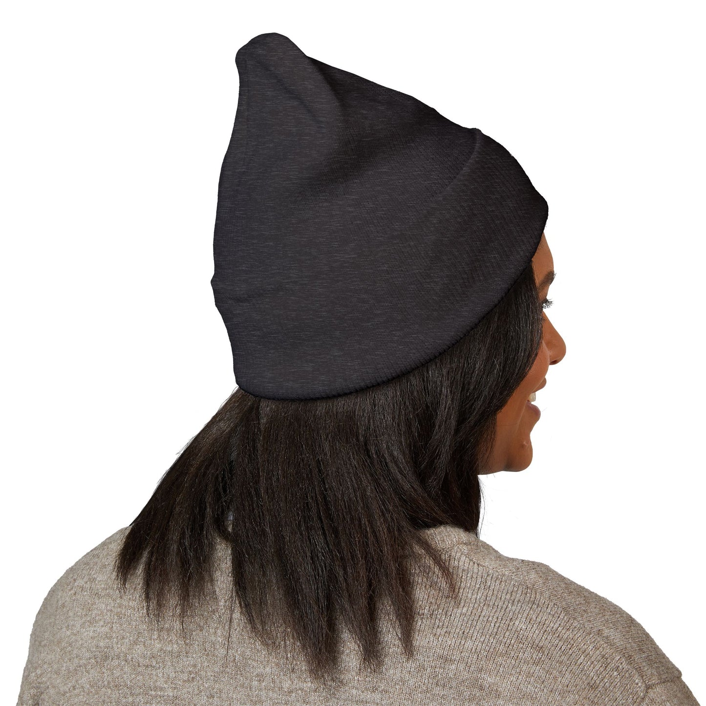 Calvary Cross Embroidered Cuffed Beanie with Unique Design, Cozy Winter Hat, Unisex Knit Cap, Perfect Gift for Him or Her, Trendy Beanie for Casual Wear