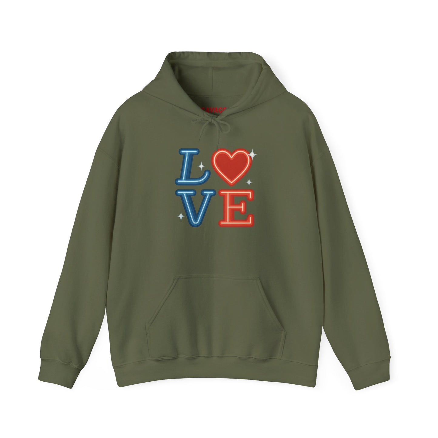 Unisex Hooded Sweatshirt with 'LOVE' Design - Cozy Gift for Friends, Valentine's Day, Casual Wear, Relaxation, Everyday Use