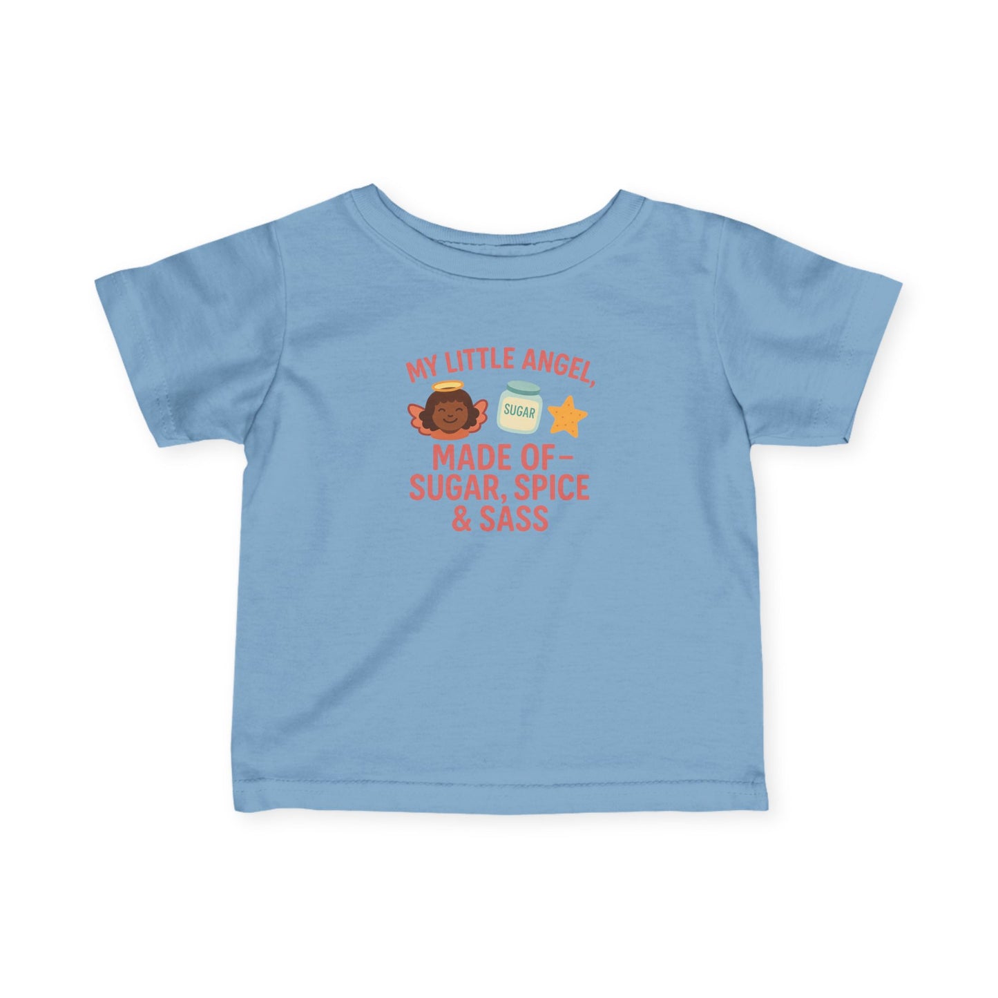 Cute Infant Tee: My Little Angel, Baby Clothing, Toddler Gift, Baby Shower Present, Kids Apparel, Sugar Spice & Sass