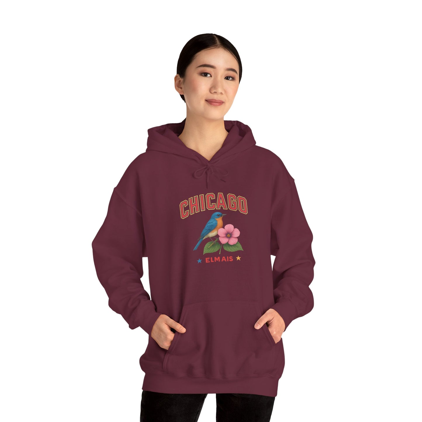 Chicago "The Windy City" Unisex Hoodie – Cozy Sweatshirt, Casual Travel Souvenir, Relaxed Streetwear Gift for Nature & City Lovers