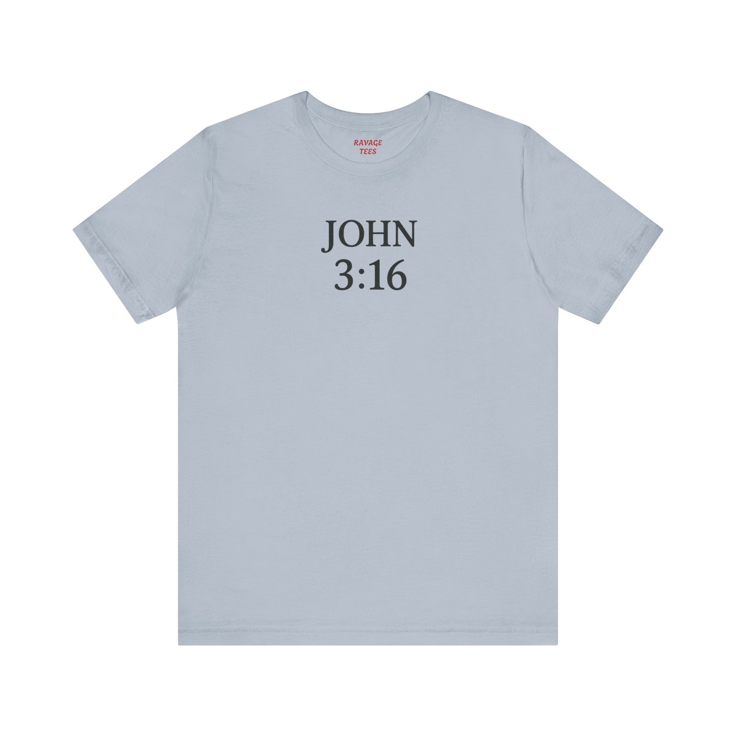 **JOHN 3:16 Faith-Inspired Unisex Tee – Christian Scripture T-Shirt, Religious Apparel, Inspirational Gift, Bible Verse Faith Shirt**