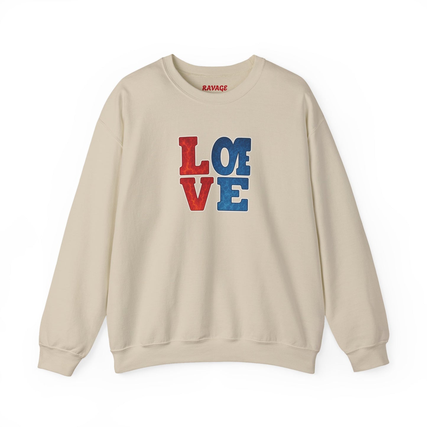 Patriotic Love Sweatshirt | Unisex Crewneck, Cozy Top for Celebrations, Gifts, Independence Day, Casual Style, Everyday Comfort