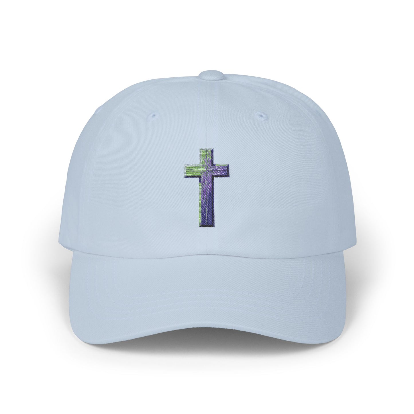 Classic Cap with Colorful Cross Design - Faith-Based Hat, Gift for Dads, Casual Wear, Stylish Accessory