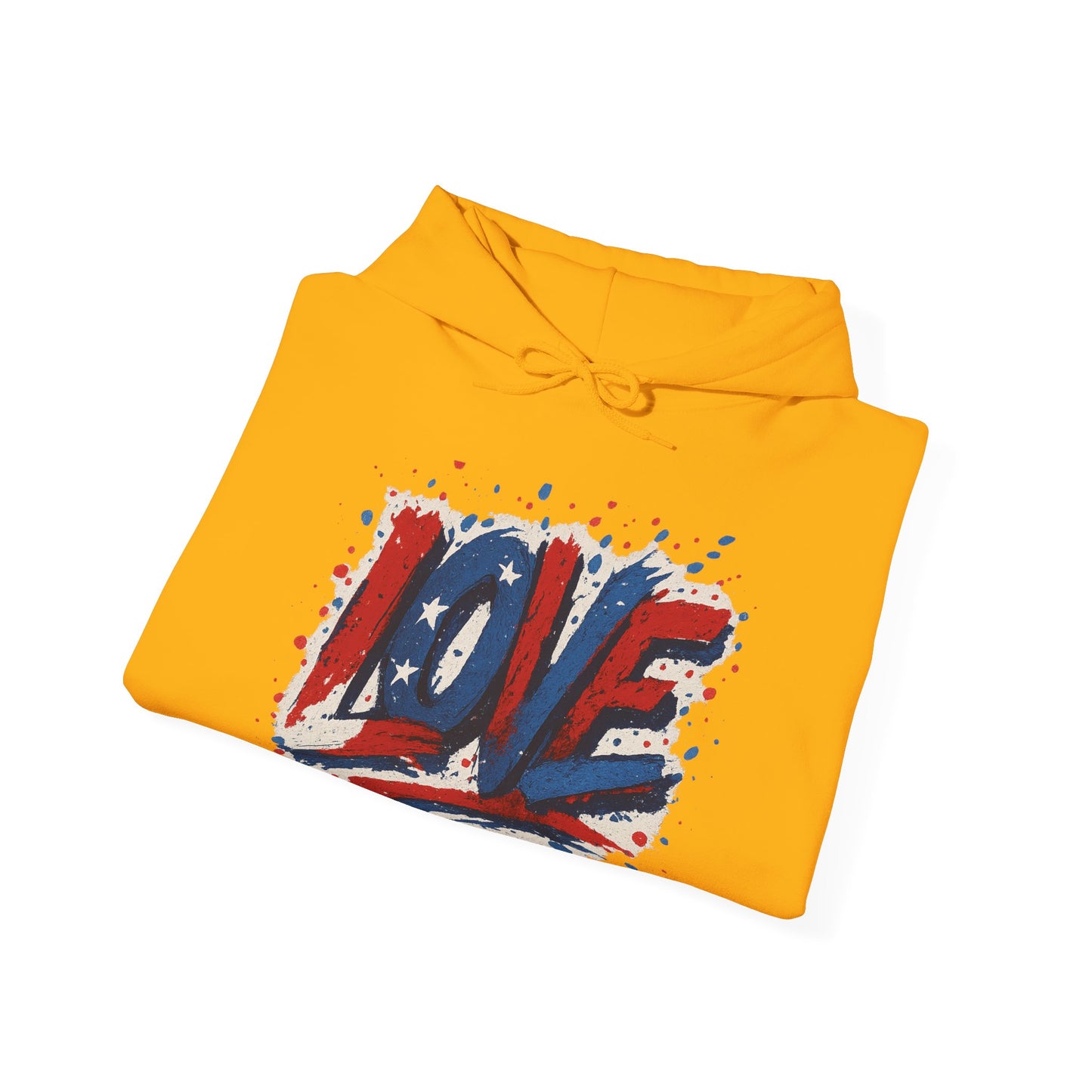 Unisex Hooded Sweatshirt with 'LOVE' Design - Cozy Gift for Friends, Valentine's Day, Casual Wear, Relaxation, Everyday Use
