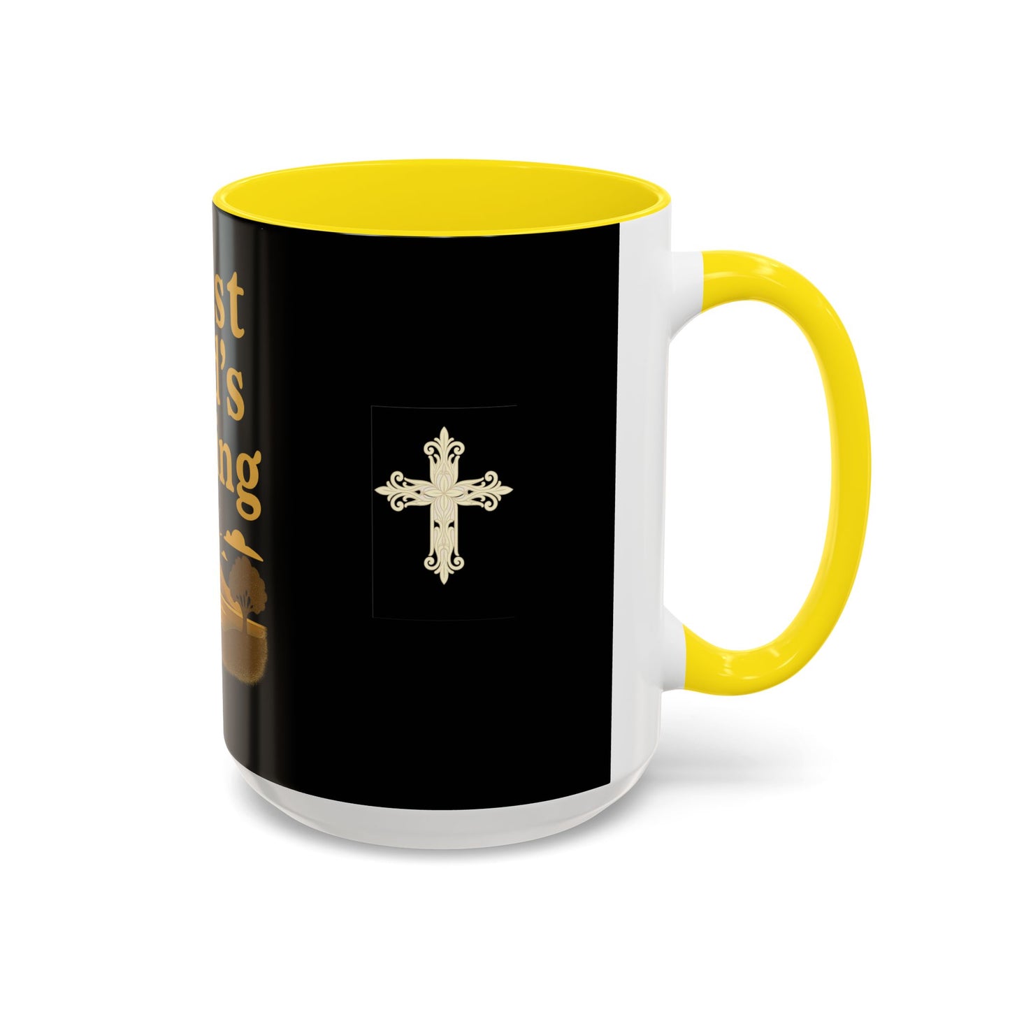 Trust God's Timing Christian Coffee Mug – Inspirational Accent Cup (11oz & 15oz), Faith-Based Gift for Coffee & Tea Lovers