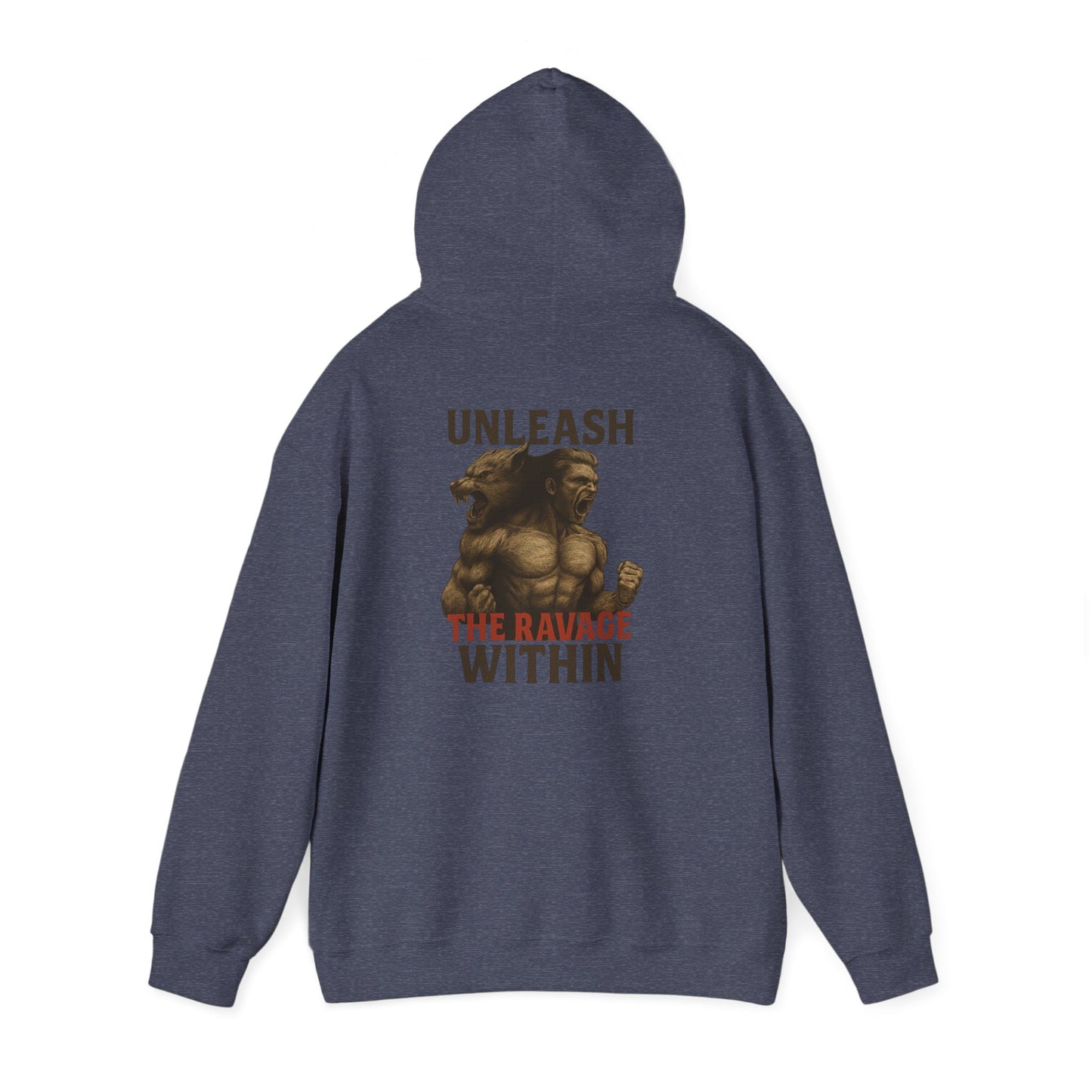 Unleash the Ravage Within Hoodie, Motivational Sweatshirt for Fitness Lovers, Cozy Hoodie for Gym, Gift for Athletes, Unisex Sweatshirt