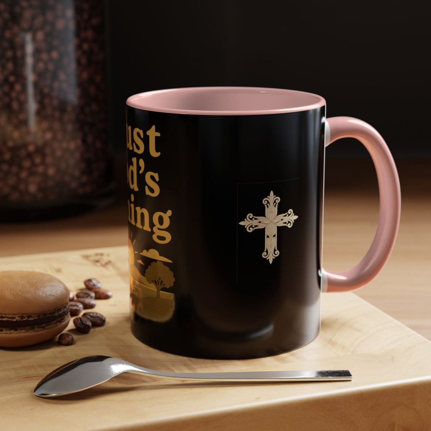 Trust God's Timing Christian Coffee Mug – Inspirational Accent Cup (11oz & 15oz), Faith-Based Gift for Coffee & Tea Lovers