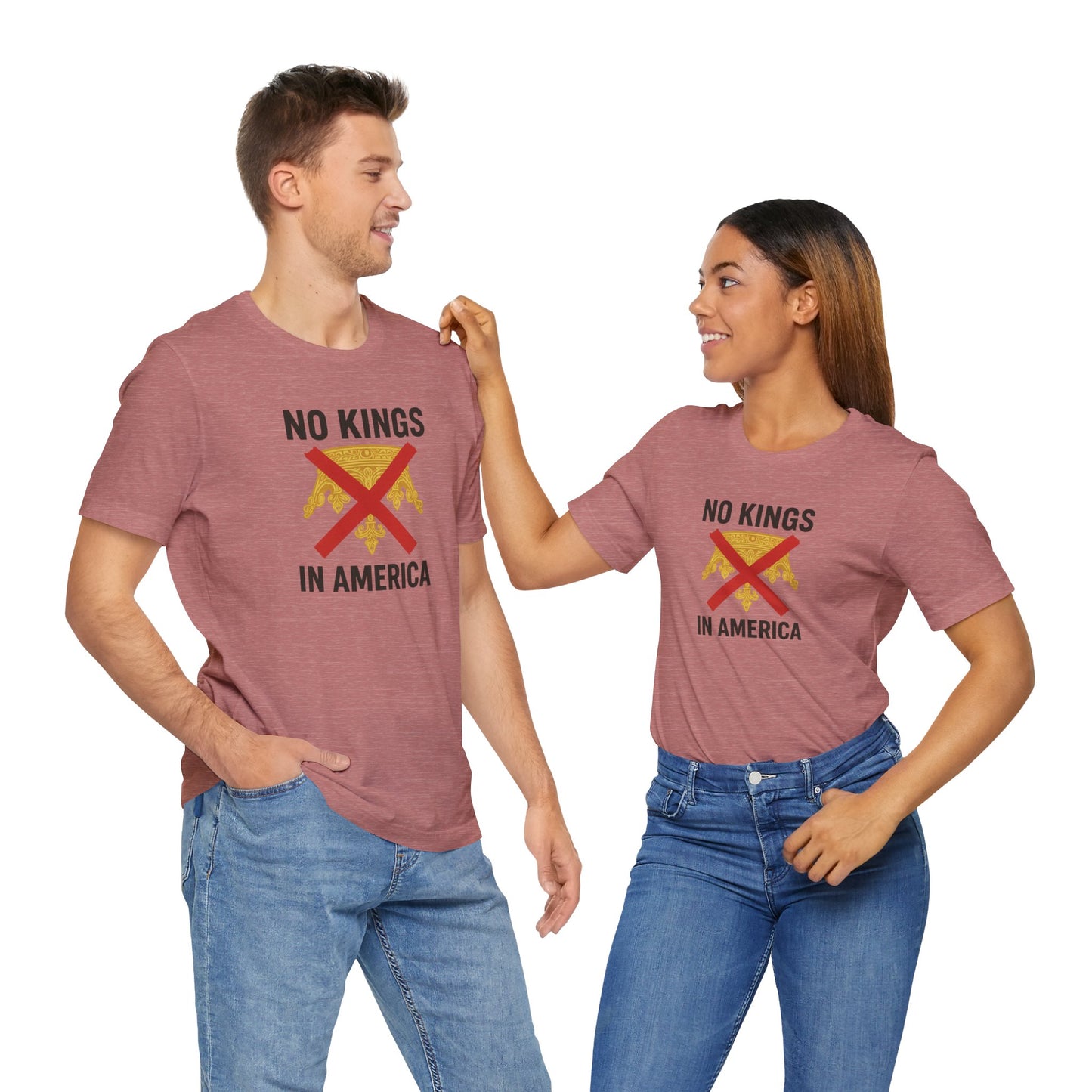 NO KINGS Revolutionary Statement Tee – Unisex Protest Shirt for Freedom, Equality & Independence Day Casual Wear