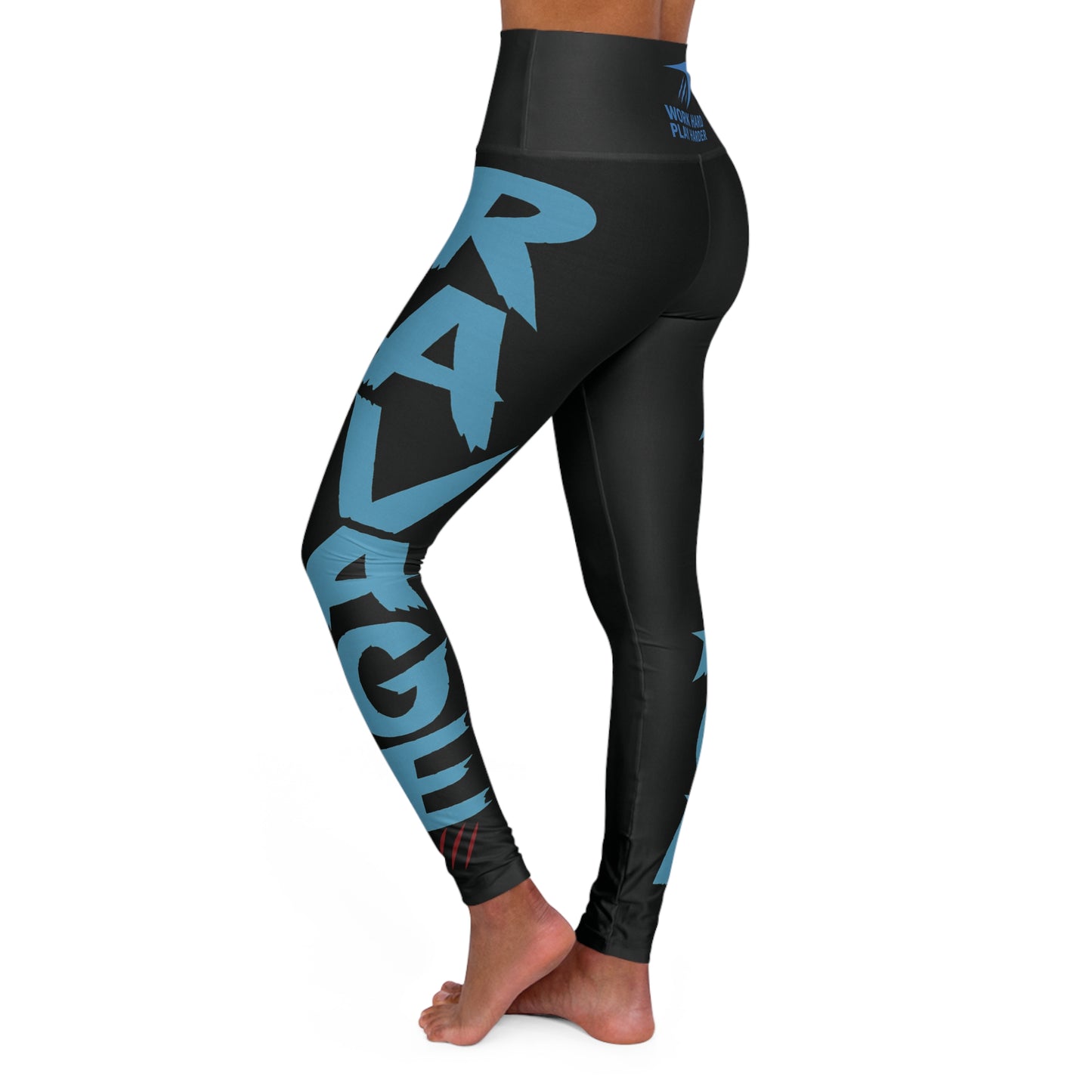 RAVAGE High Waisted Yoga Leggings – Stylish Workout Tights, Athletic Gym Apparel, Activewear for Fitness Enthusiasts and Yoga Lovers