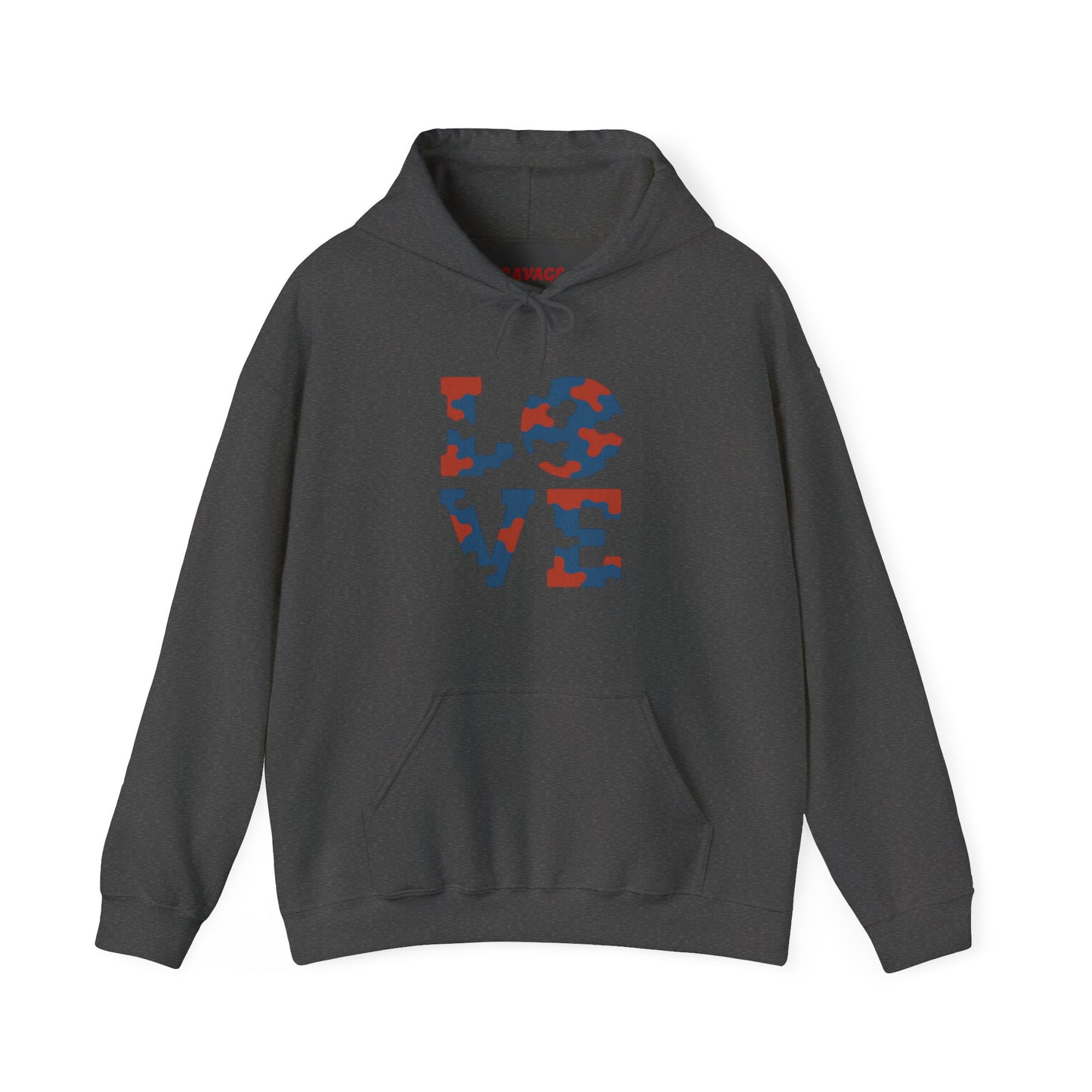 Unisex Hooded Sweatshirt with 'LOVE' Design - Cozy Gift for Friends, Valentine's Day, Casual Wear, Relaxation, Everyday Use