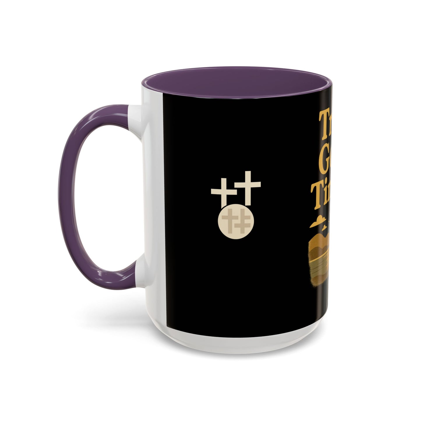 Trust God's Timing Christian Coffee Mug – Inspirational Accent Cup (11oz & 15oz), Faith-Based Gift for Coffee & Tea Lovers