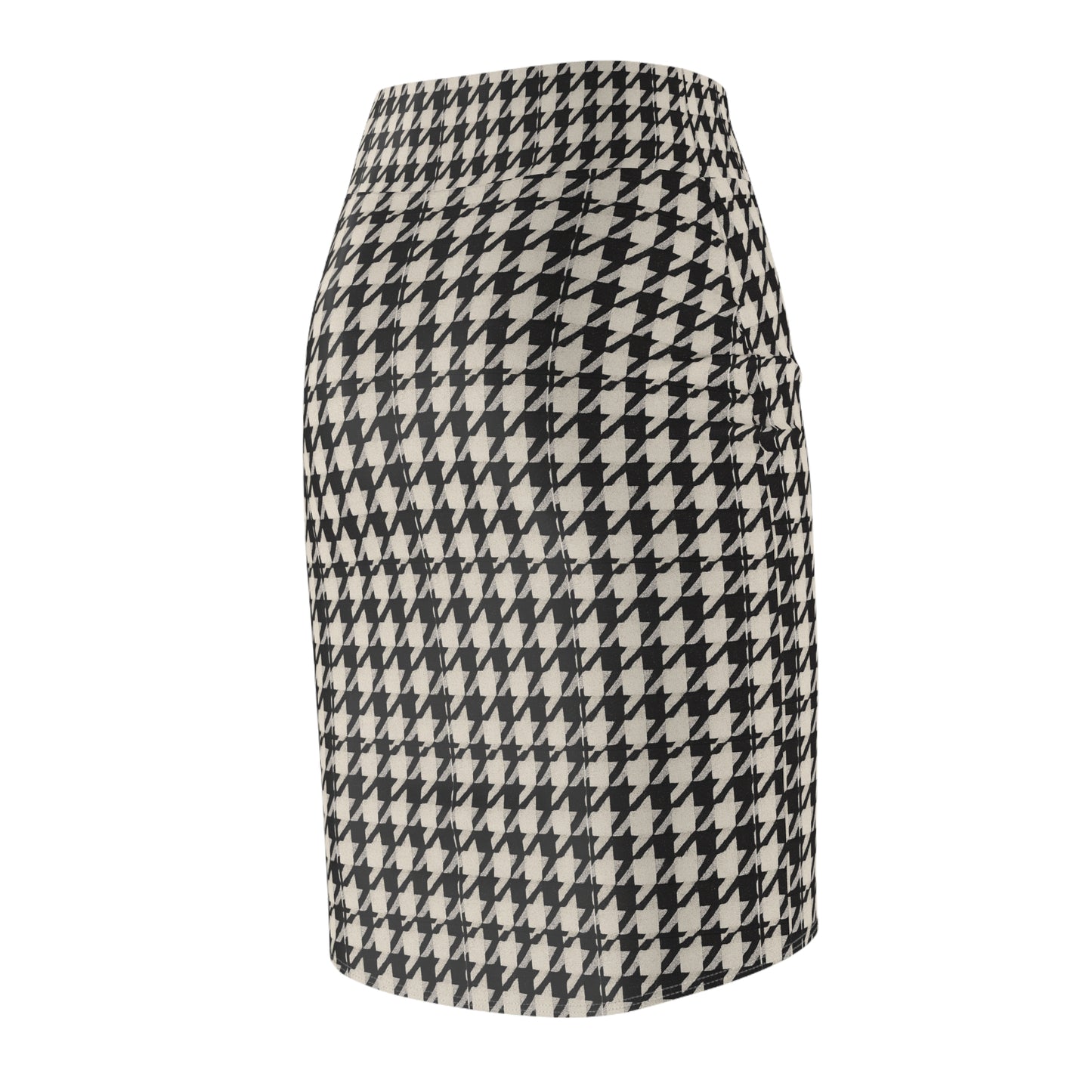 Chic Houndstooth Pencil Skirt, Women's Fashion, Office Wear, Casual Outfit, Stylish Midi Skirt, Perfect for All Occasions