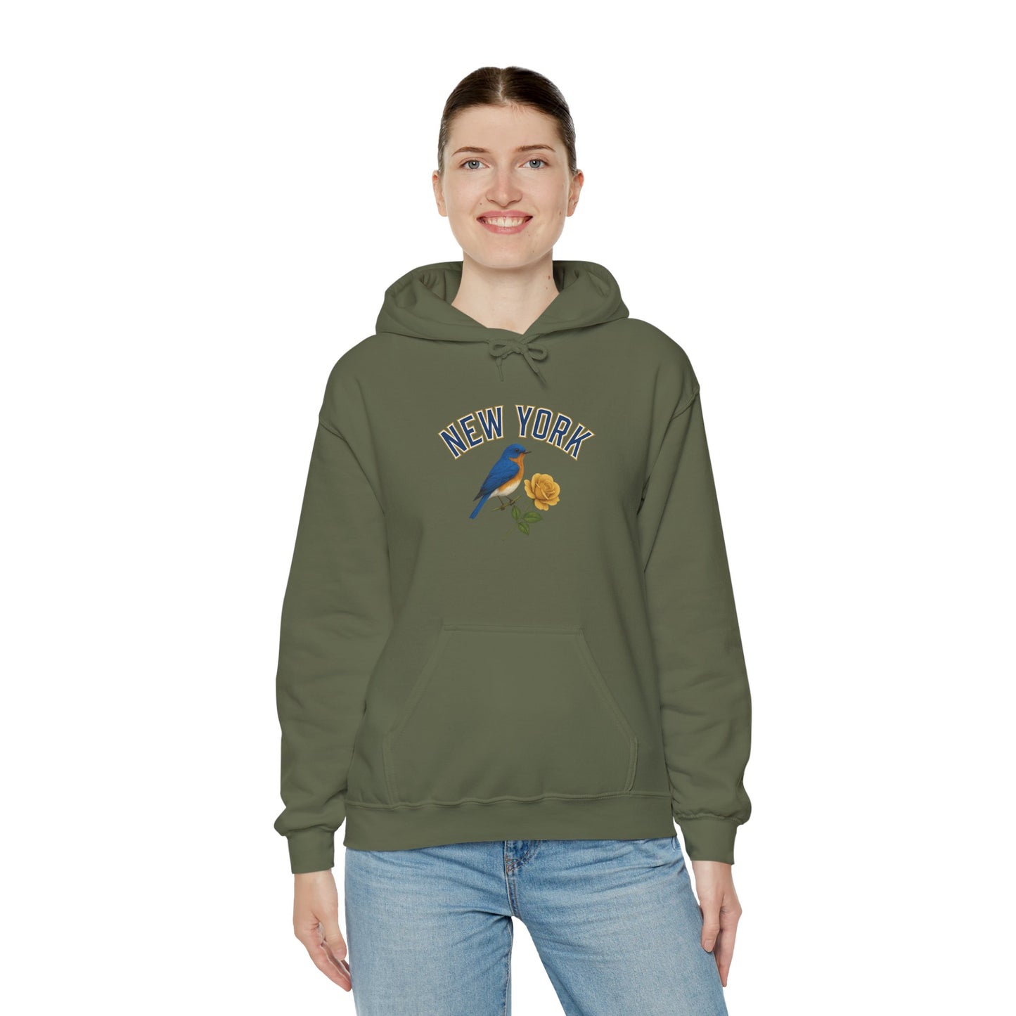 NEW YORK "THE EMPIRE STATE" Unisex Hoodie – Cozy Sweatshirt, Casual Travel Souvenir, Relaxed Streetwear Gift for Nature & City Lovers