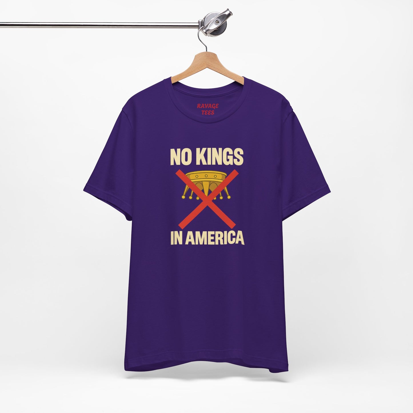 NO KINGS Revolutionary Statement Tee – Unisex Protest Shirt for Freedom, Equality & Independence Day Casual Wear