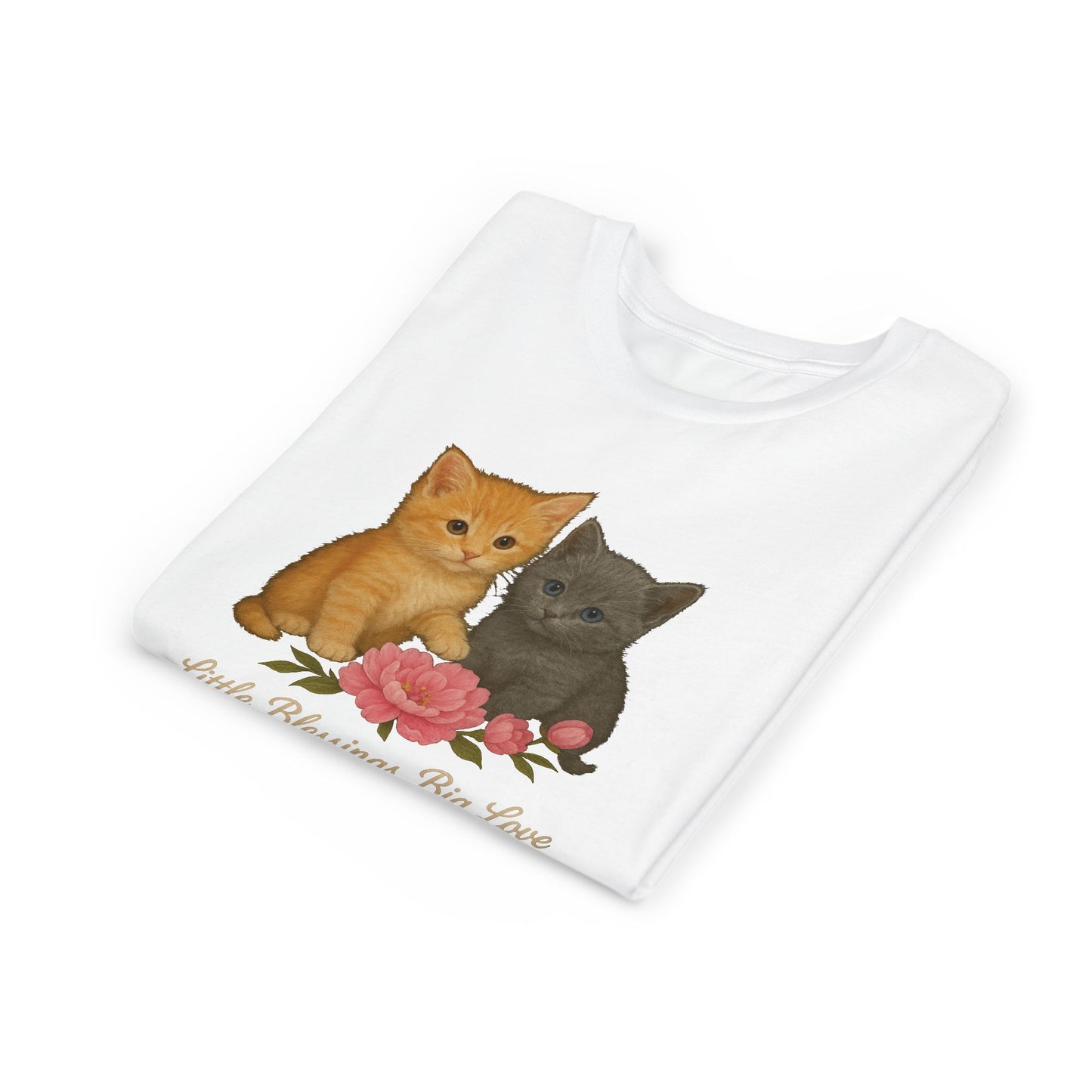 Adorable Kitten Youth Tee - Cute Cat Tee for Kids, Gifts for Cat Lovers, Birthday Present, Animal Lovers Shirt, Playful Kids Shirt