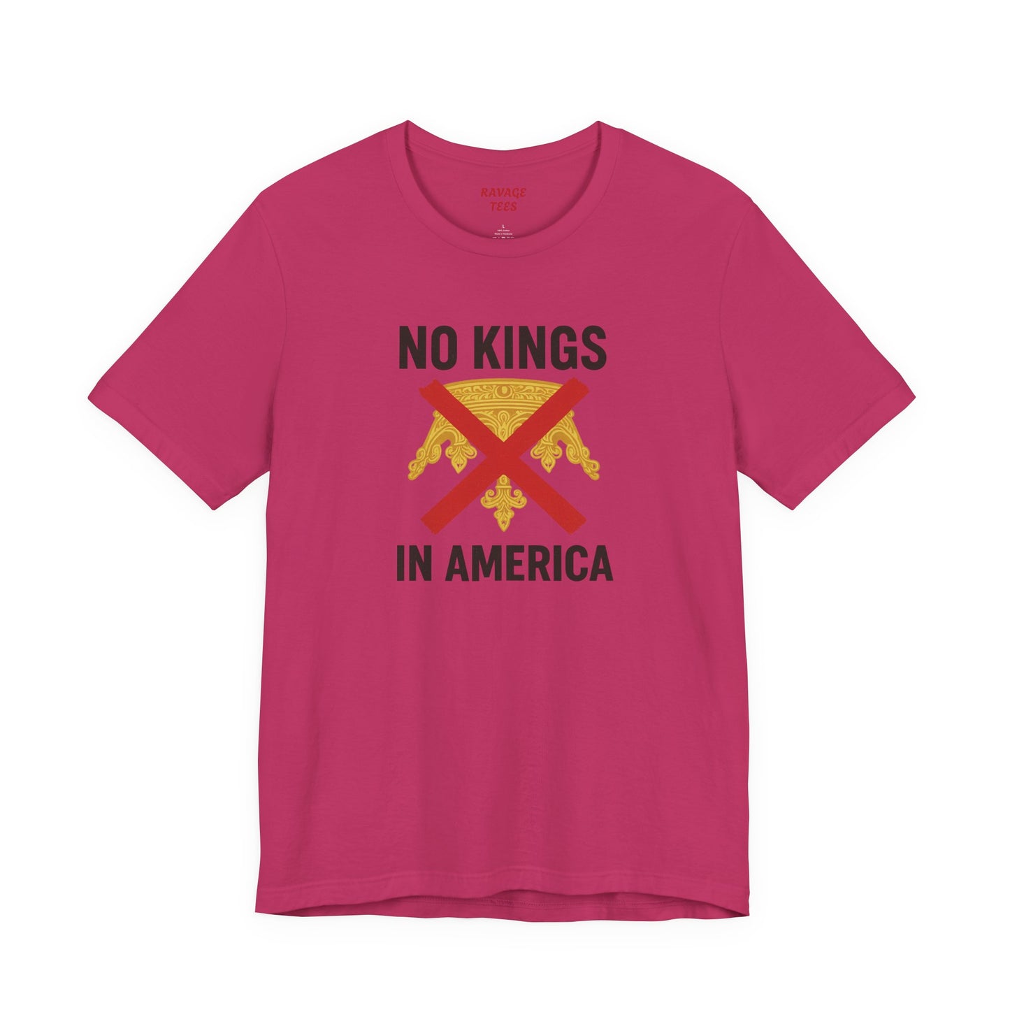 NO KINGS Revolutionary Statement Tee – Unisex Protest Shirt for Freedom, Equality & Independence Day Casual Wear