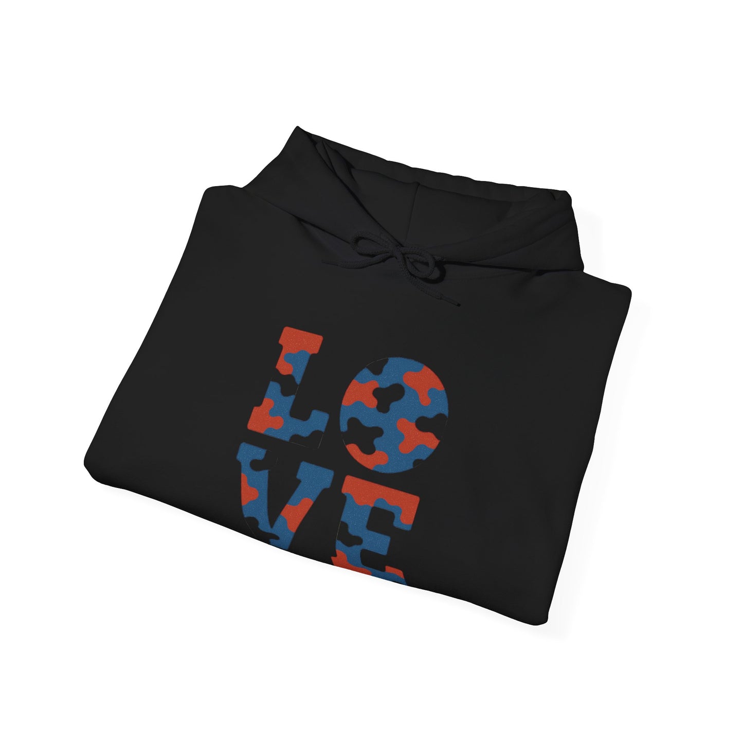 Unisex Hooded Sweatshirt with 'LOVE' Design - Cozy Gift for Friends, Valentine's Day, Casual Wear, Relaxation, Everyday Use