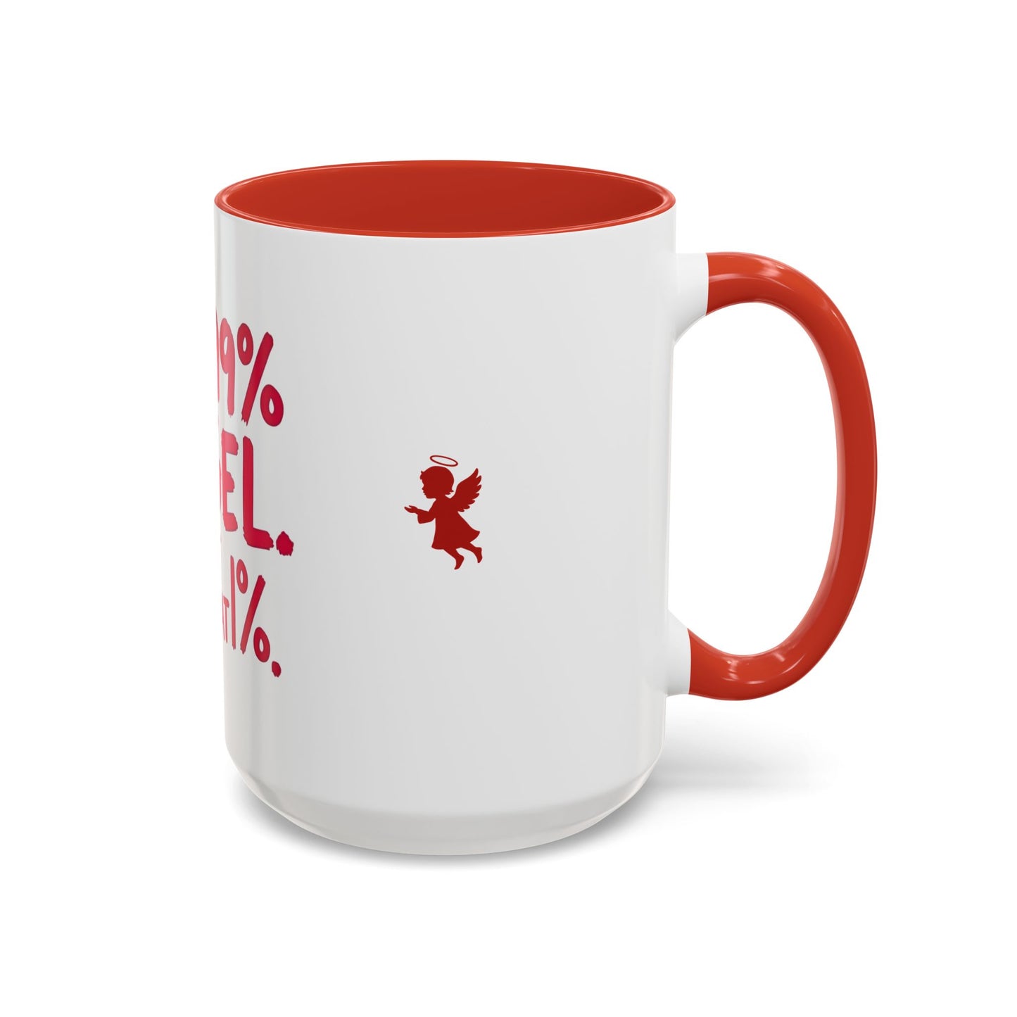 Humorous Accent Coffee Mug - Perfect Gift for Friends, Playful Coffee Lovers, Angel-Themed Decor, Birthday Present, Funny Quote Mugs