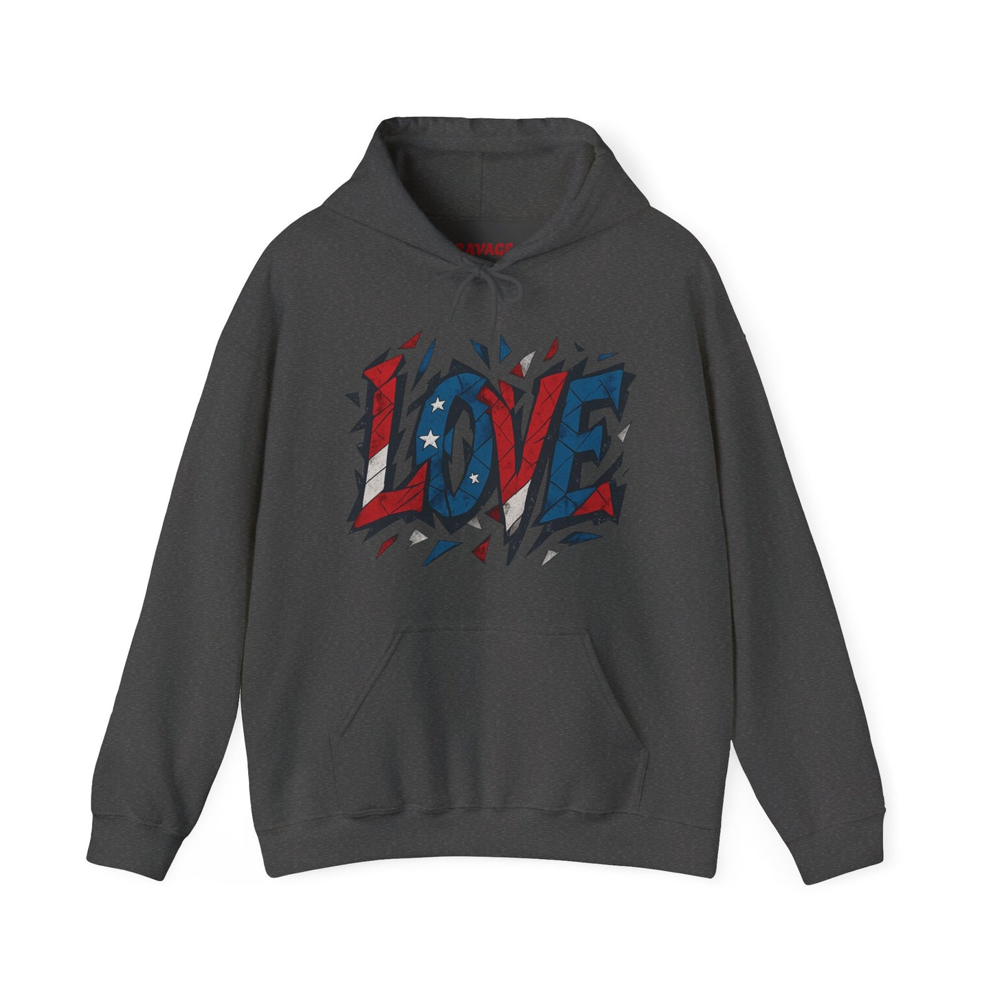Unisex Hooded Sweatshirt with 'LOVE' Design - Cozy Gift for Friends, Valentine's Day, Casual Wear, Relaxation, Everyday Use
