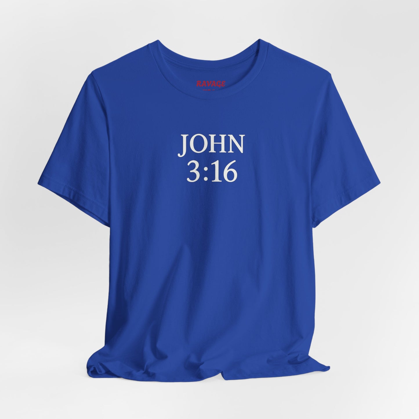 **JOHN 3:16 Faith-Inspired Unisex Tee – Christian Scripture T-Shirt, Religious Apparel, Inspirational Gift, Bible Verse Faith Shirt**