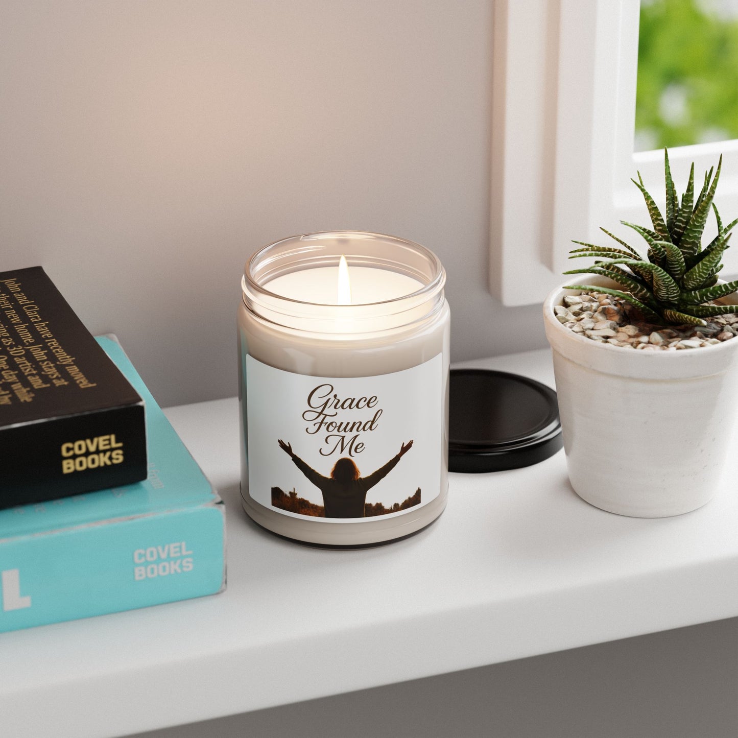 Inspirational Scented Soy Candle, Grace Found Me, Relaxation Gift, Home Decor, Meditation, Self-Care, Anniversary, Birthday