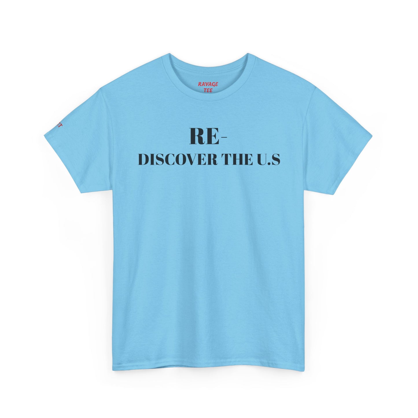 RE-DISCOVERVER the U.S. Unisex Heavy Cotton Tee