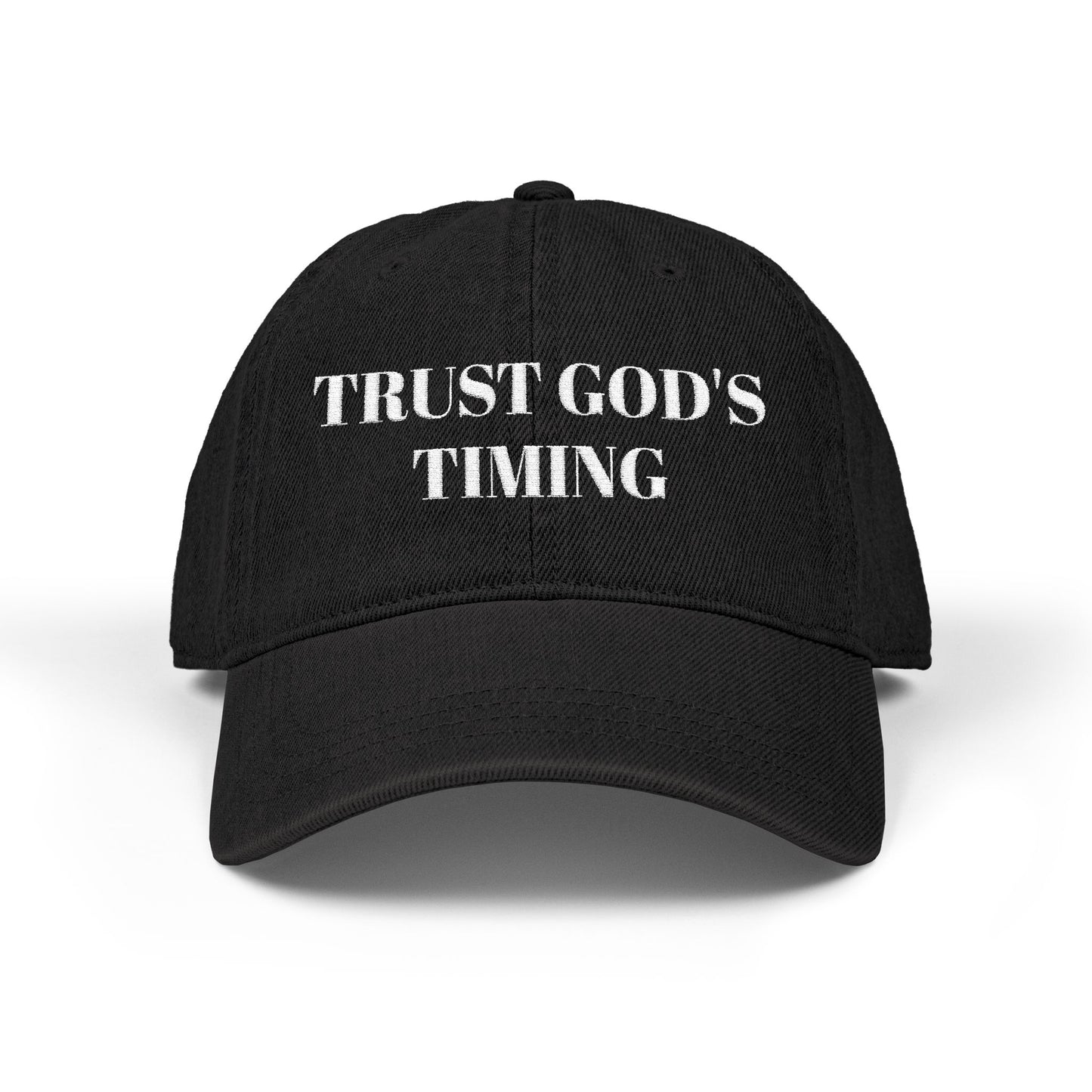 Trust God's Timing Denim Hat (Embroidery)