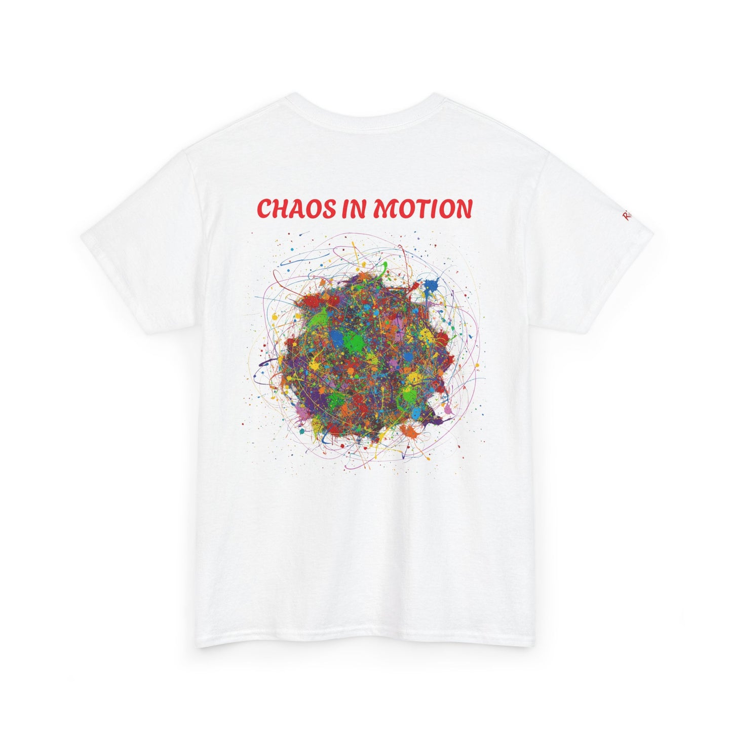 Dynamic Chaos Graphic Tee - Unisex Heavy Cotton T-Shirt, Casual Style