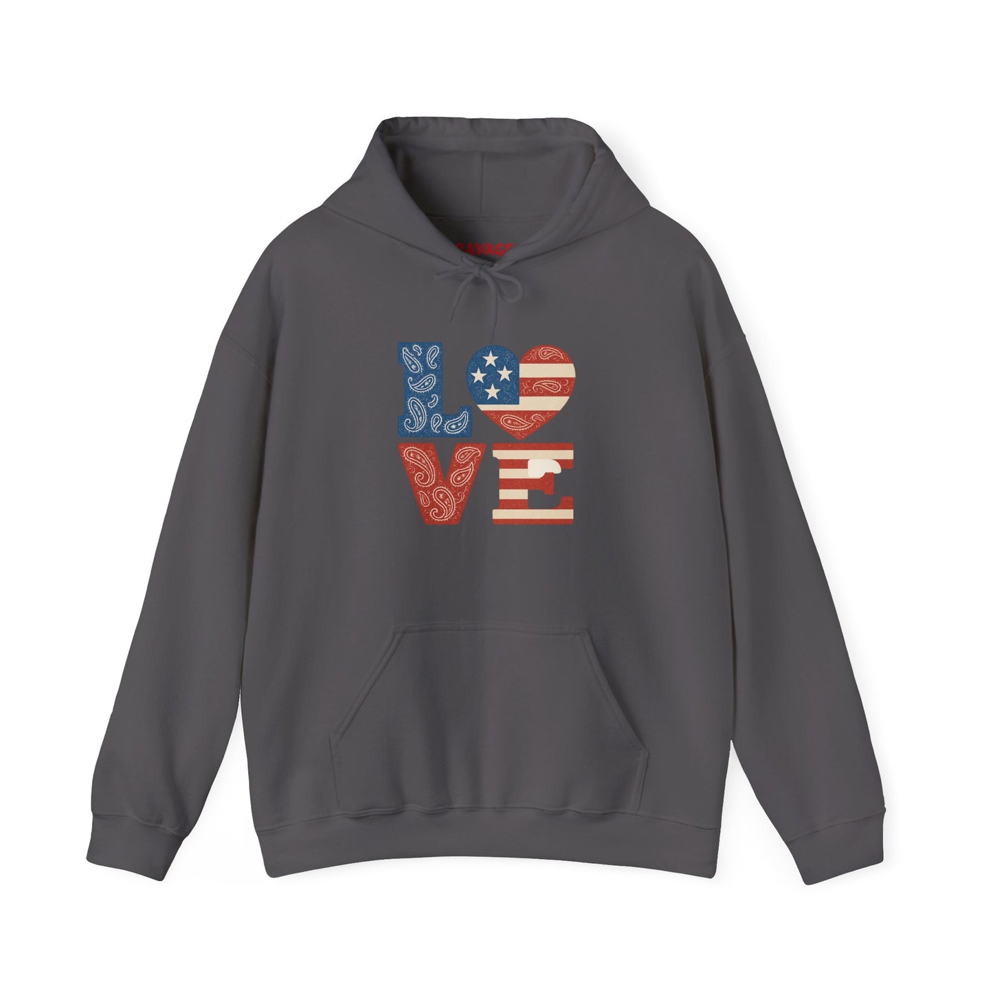 Unisex Hooded Sweatshirt with 'LOVE' Design - Cozy Gift for Friends, Valentine's Day, Casual Wear, Relaxation, Everyday Use