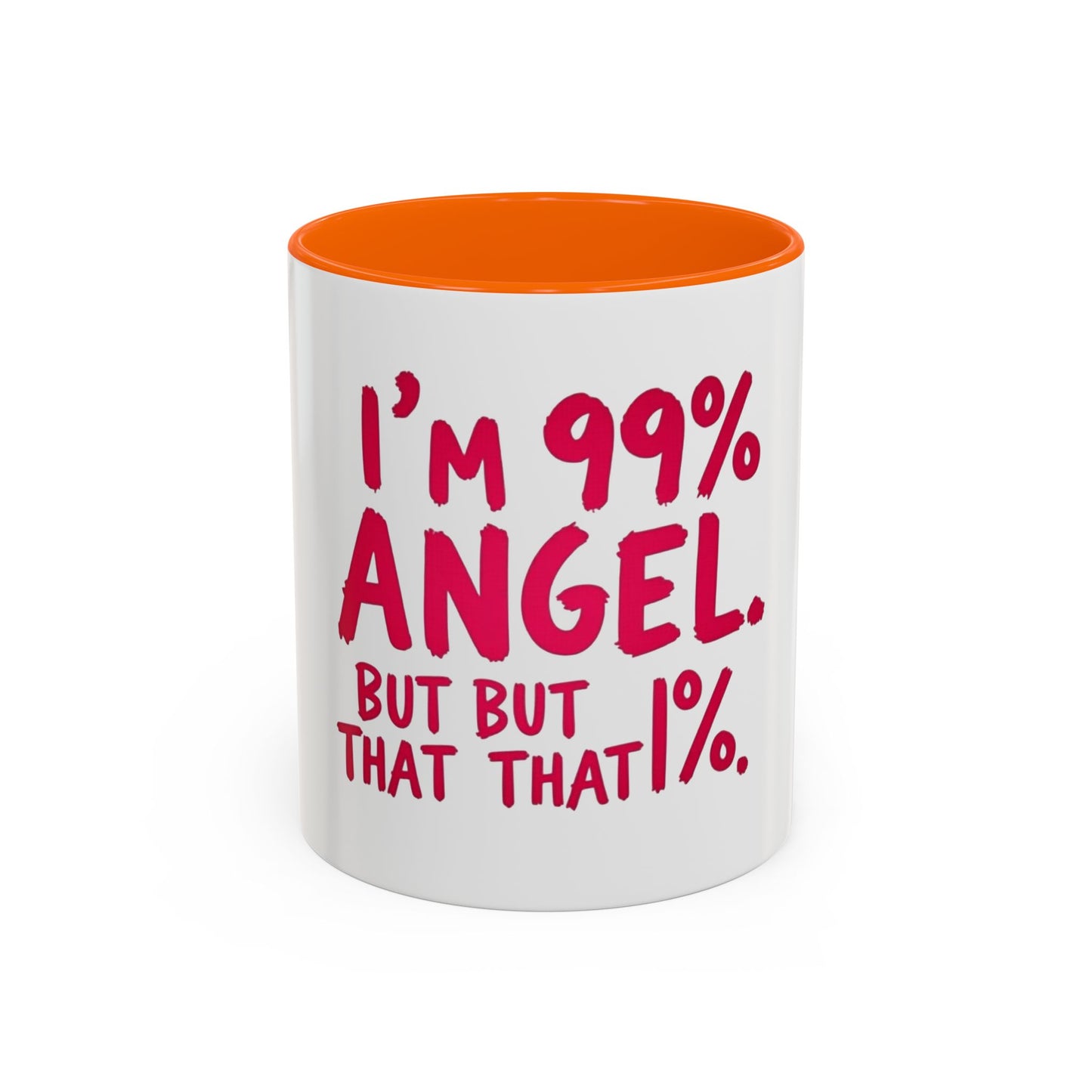 Humorous Accent Coffee Mug - Perfect Gift for Friends, Playful Coffee Lovers, Angel-Themed Decor, Birthday Present, Funny Quote Mugs