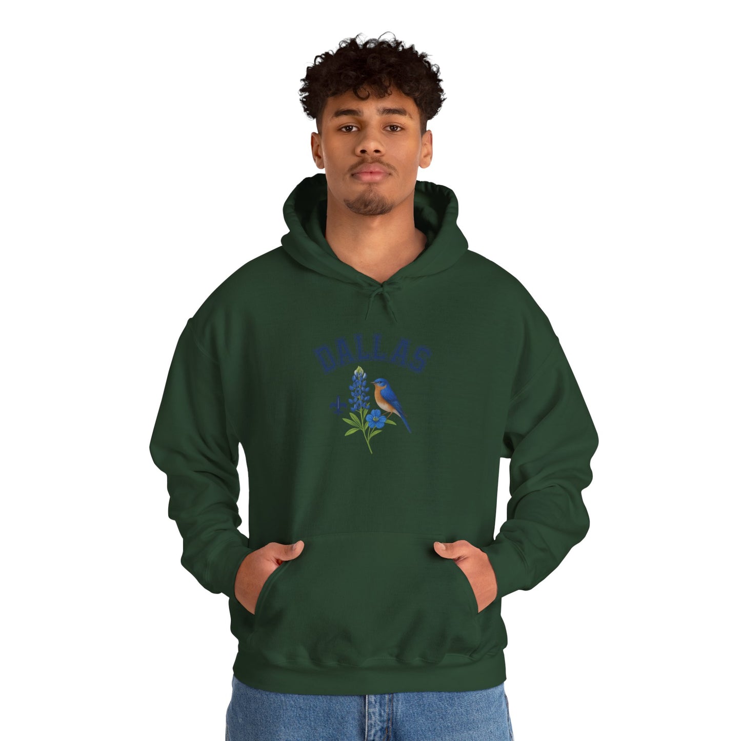 DALLAS Unisex Hoodie – Cozy Sweatshirt, Casual Travel Souvenir, Relaxed Streetwear Gift for Nature & City Lovers