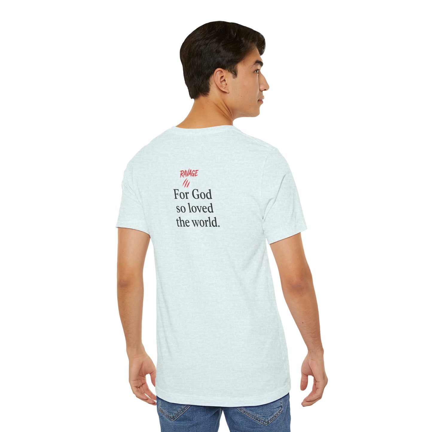 **JOHN 3:16 Faith-Inspired Unisex Tee – Christian Scripture T-Shirt, Religious Apparel, Inspirational Gift, Bible Verse Faith Shirt**
