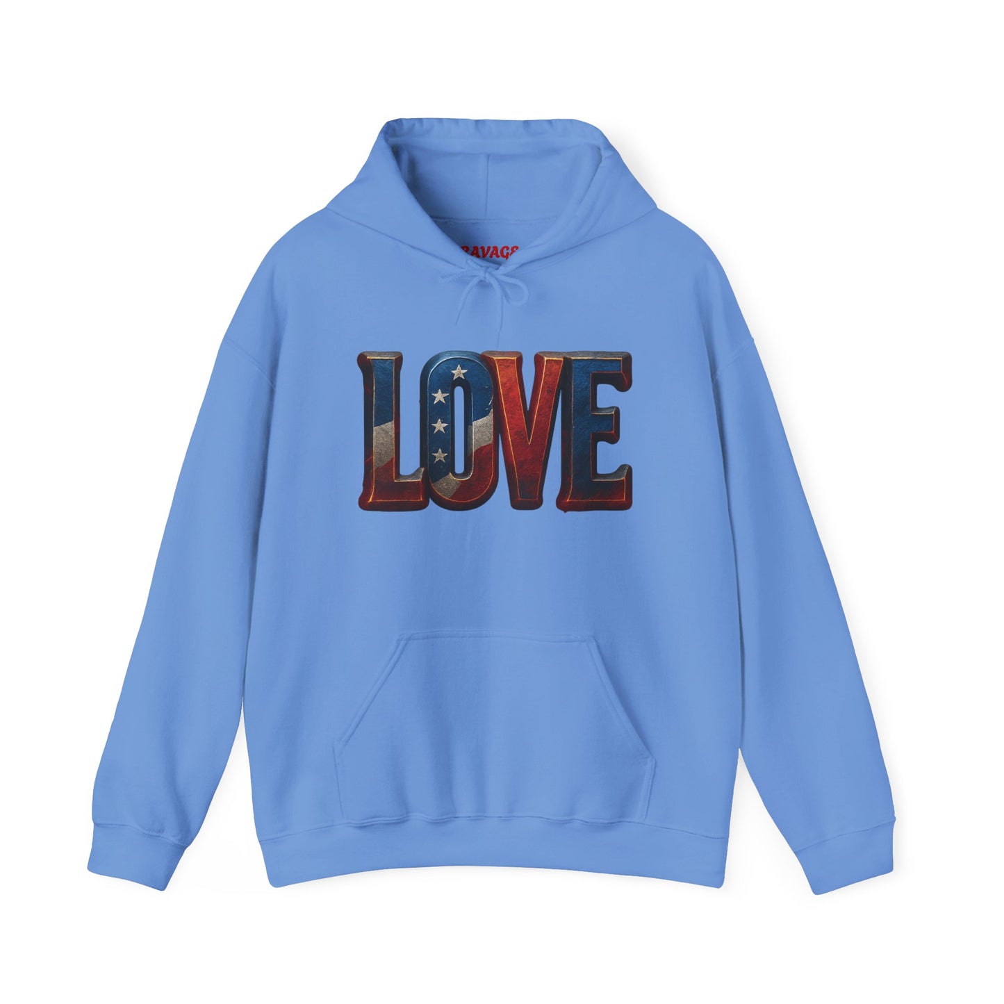 Unisex Hooded Sweatshirt with 'LOVE' Design - Cozy Gift for Friends, Valentine's Day, Casual Wear, Relaxation, Everyday Use