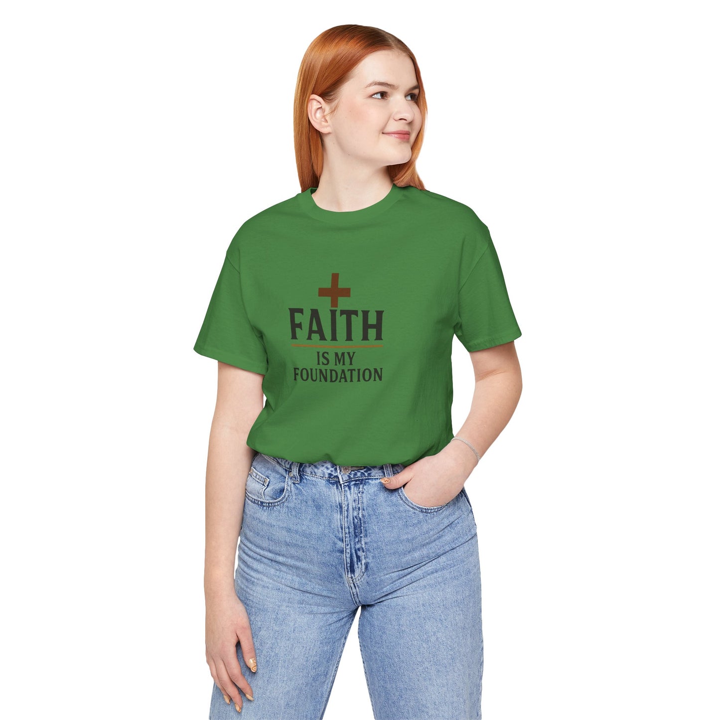 Faith Is My Foundation T-Shirt | Inspirational Graphic Tee | Casual Unisex Christian Apparel | Everyday Wear | Gift for Believers
