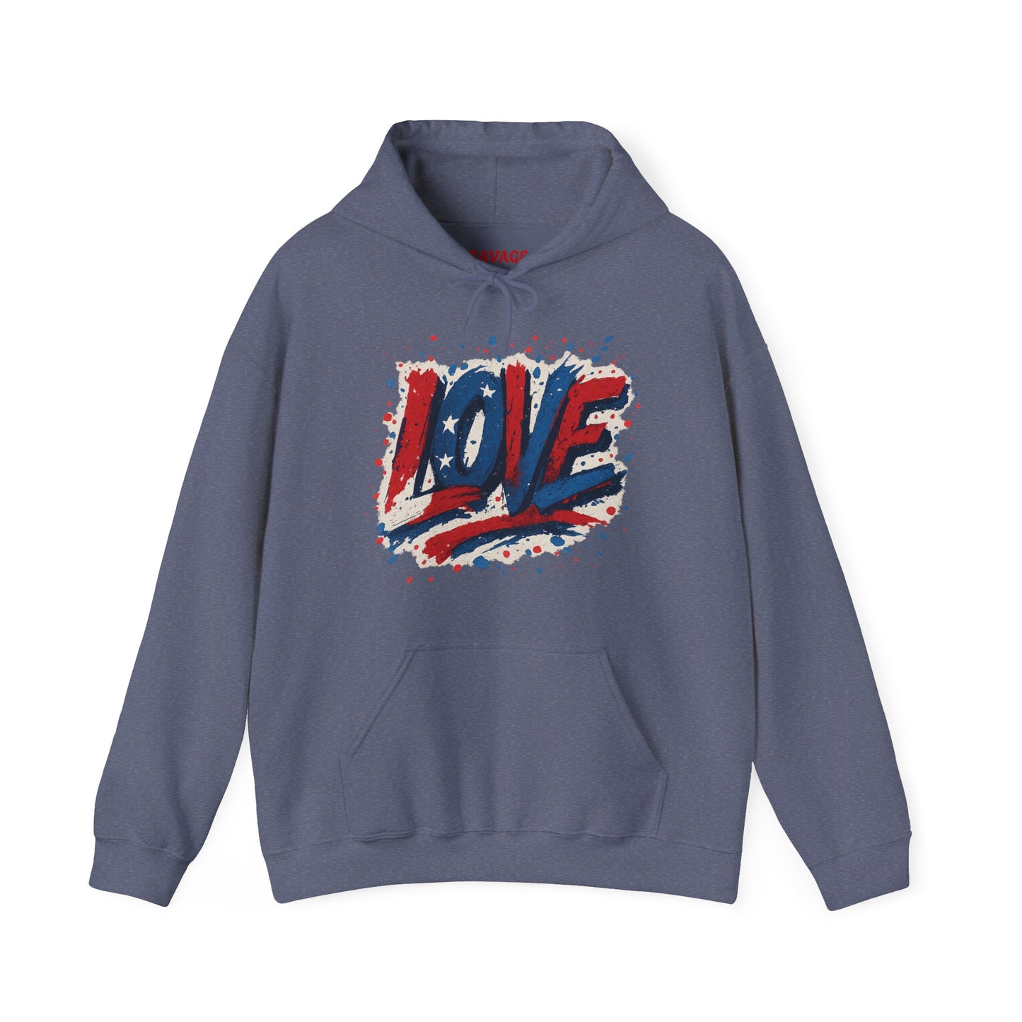Unisex Hooded Sweatshirt with 'LOVE' Design - Cozy Gift for Friends, Valentine's Day, Casual Wear, Relaxation, Everyday Use