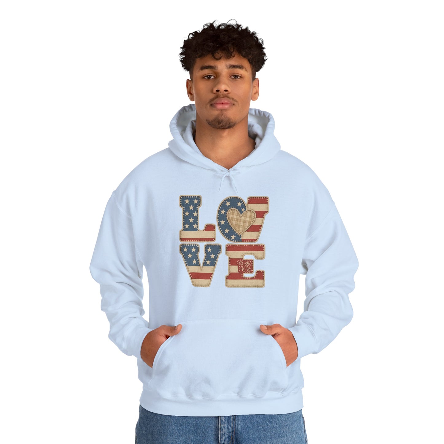 Unisex Hooded Sweatshirt with 'LOVE' Design - Cozy Gift for Friends, Valentine's Day, Casual Wear, Relaxation, Everyday Use