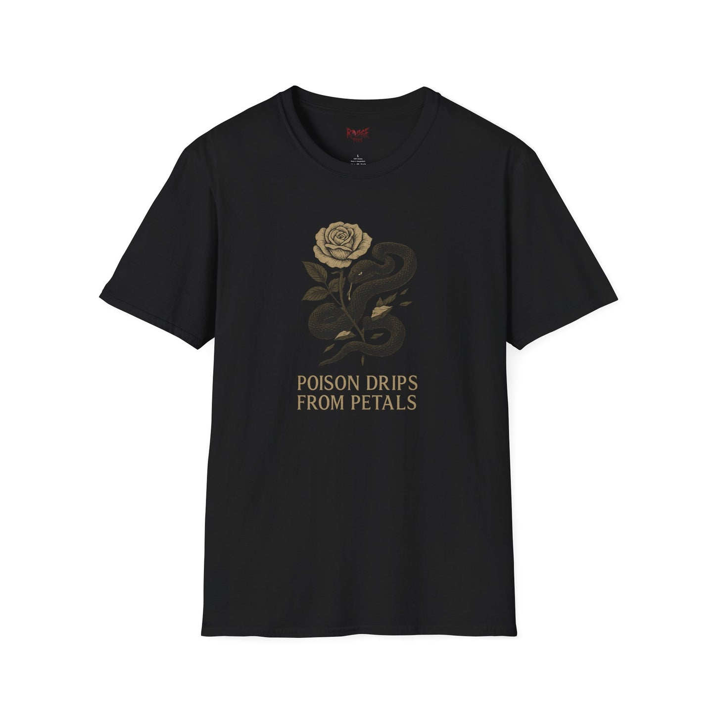 POISON DRIPS FROM PETALS Graphic T-Shirt – Unisex Tee | Eco-Friendly Nature Shirt for Summer Style, Casual Wear & Gifts for Nature Lovers