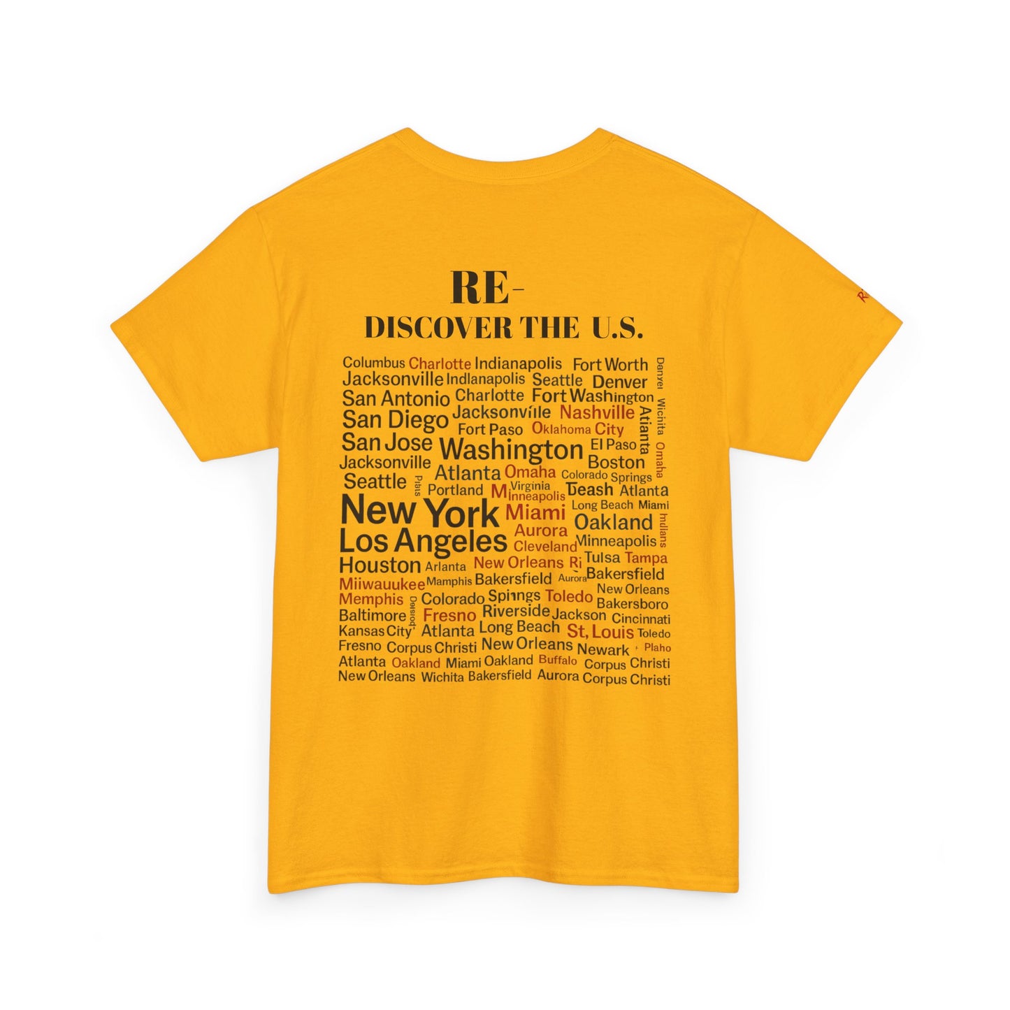 RE-DISCOVERVER the U.S. Unisex Heavy Cotton Tee