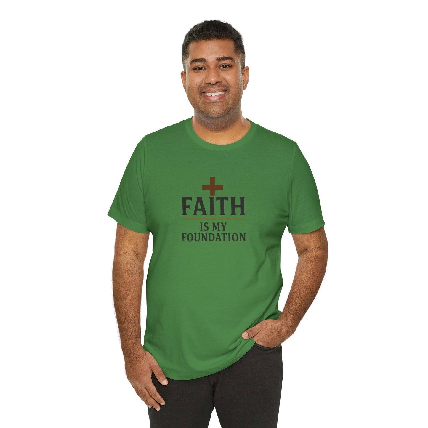 Faith Is My Foundation T-Shirt | Inspirational Graphic Tee | Casual Unisex Christian Apparel | Everyday Wear | Gift for Believers