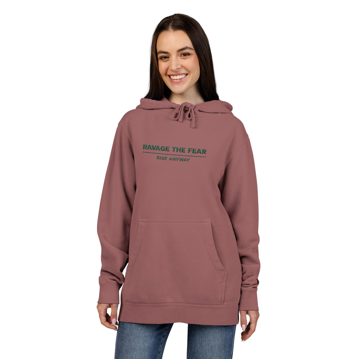 Embroidered Pigment-Dyed Pullover