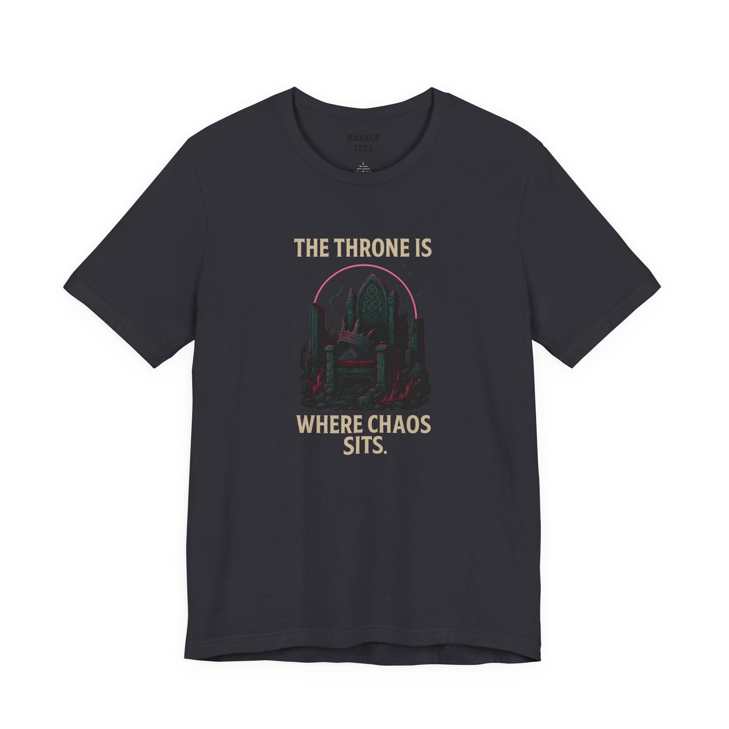 Chaos Throne Graphic Tee | Unisex T-Shirt | Funny Gamer Shirt | Trendy Casual Wear | Unique Gift Idea