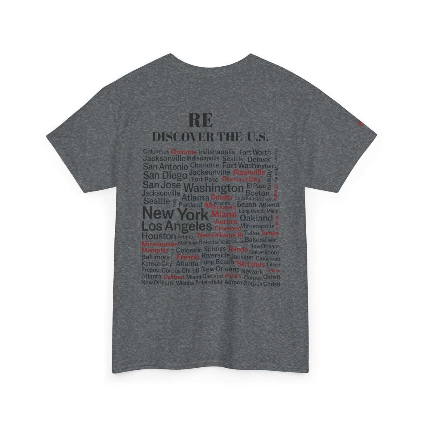 RE-DISCOVERVER the U.S. Unisex Heavy Cotton Tee