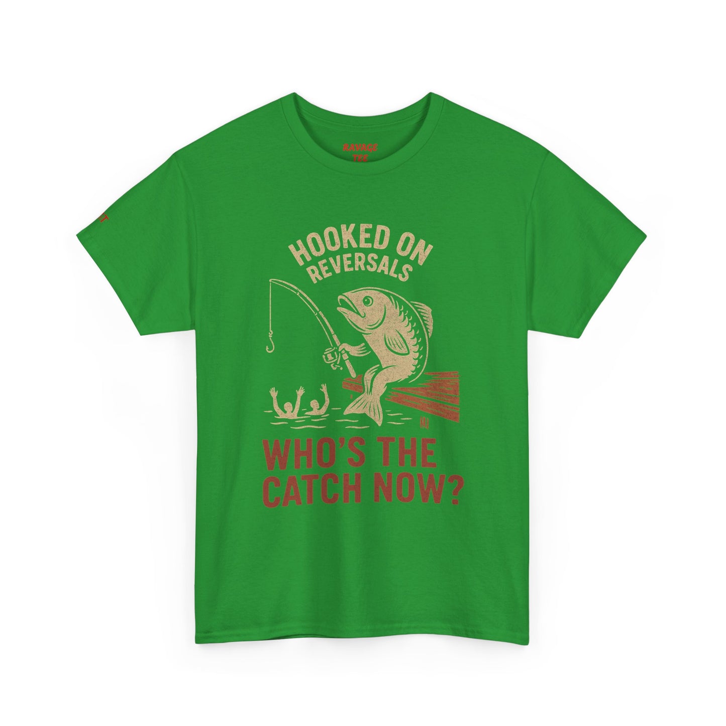 Hooked on Reversals Fishing Tee - Unisex Cotton T-Shirt for Fishing Lovers, Great for Outdoors, Gift for Dad, Summer Apparel, Casual Wear