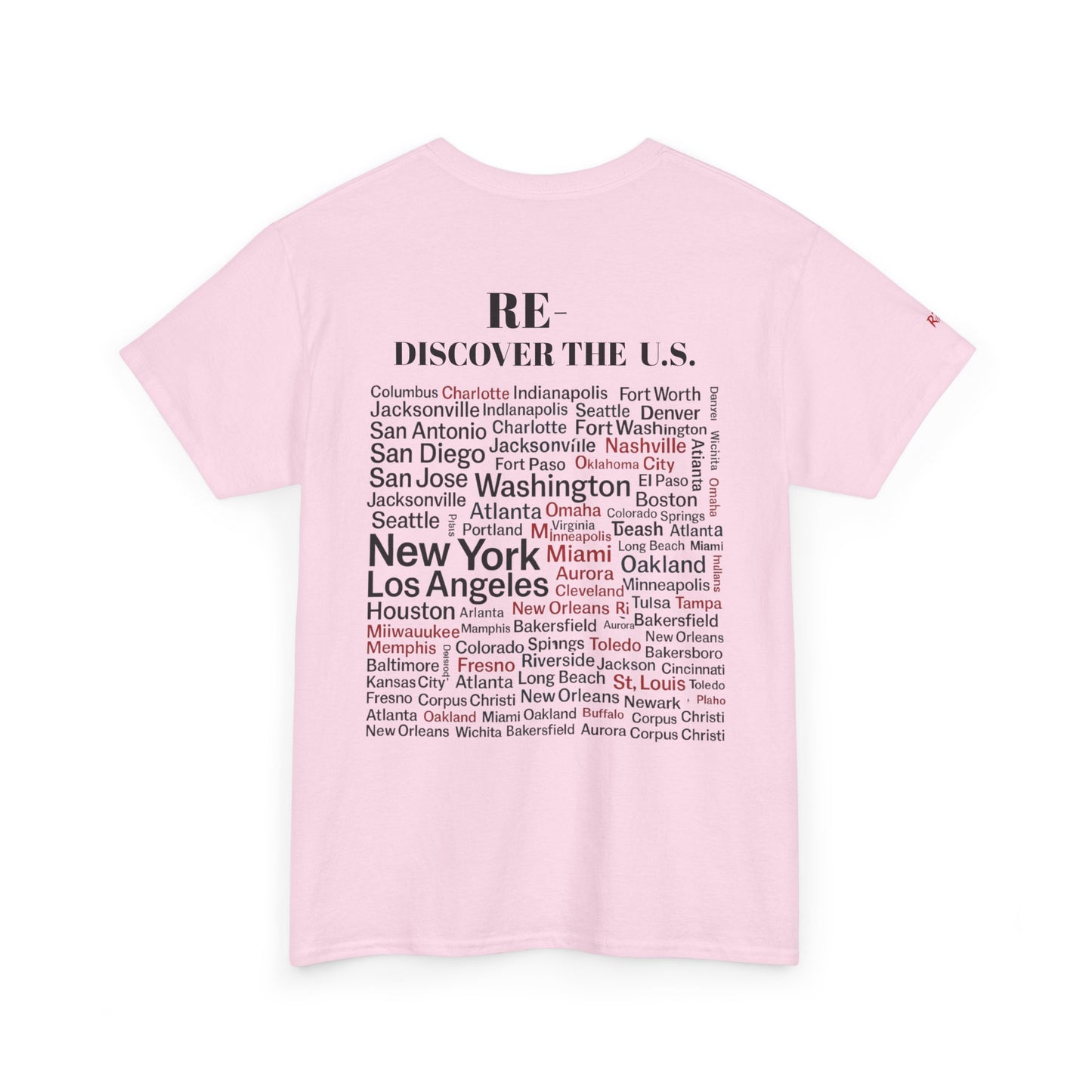 RE-DISCOVERVER the U.S. Unisex Heavy Cotton Tee