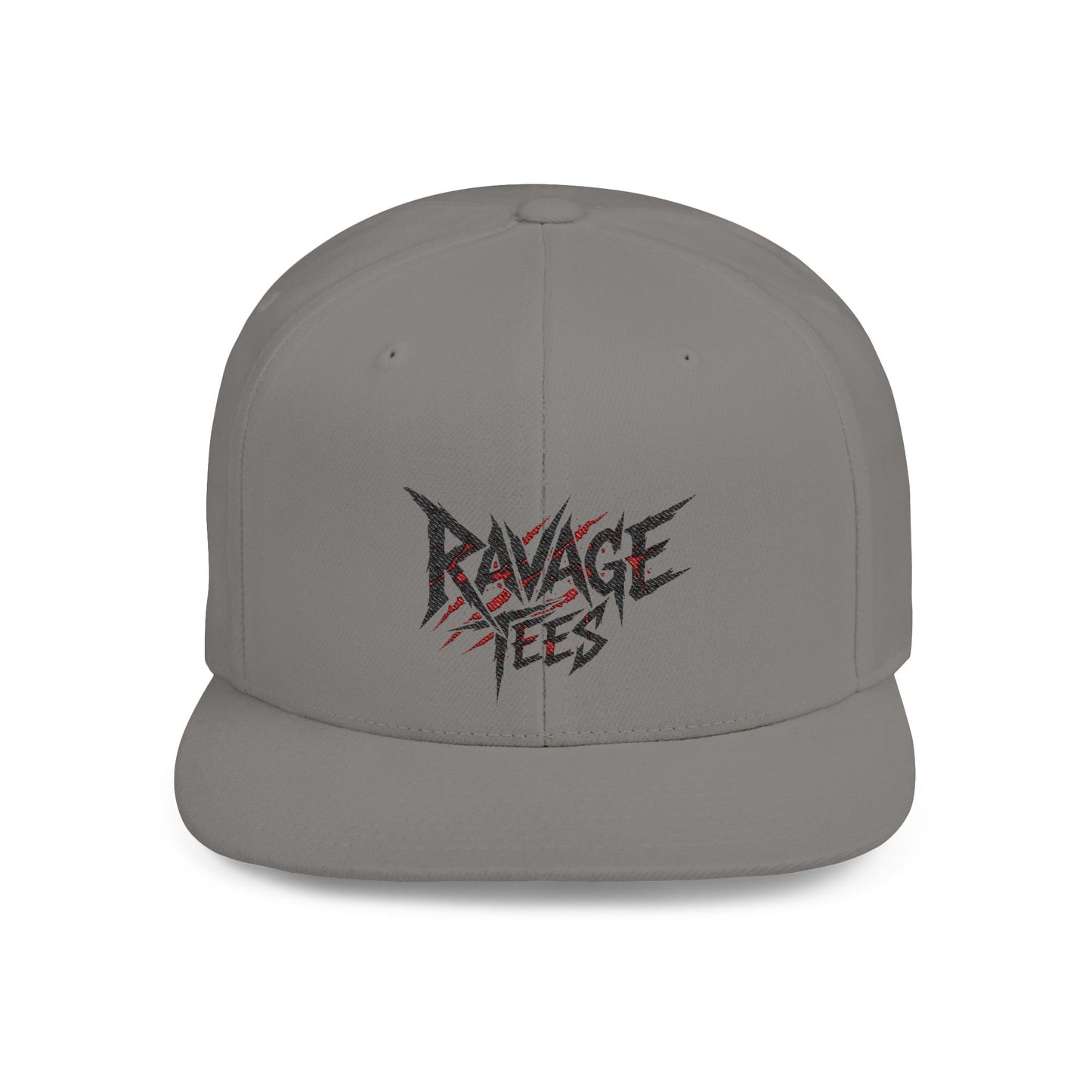Ravage Tees Edgy Graphic Snapback Cap, Streetwear Hat, Trendy Flat Bill, Casual Outfit Accessory, Unique Gift for Music Lovers