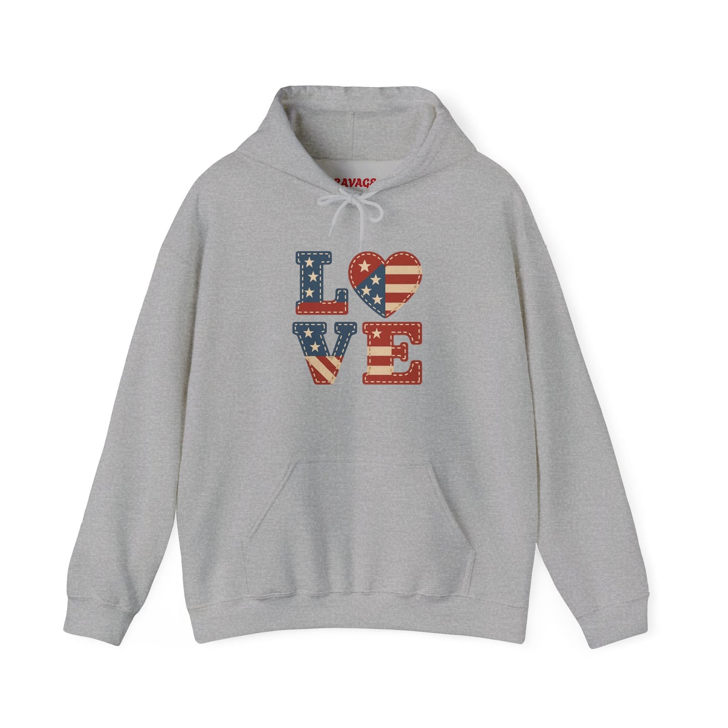 Unisex Hooded Sweatshirt with 'LOVE' Design - Cozy Gift for Friends, Valentine's Day, Casual Wear, Relaxation, Everyday Use