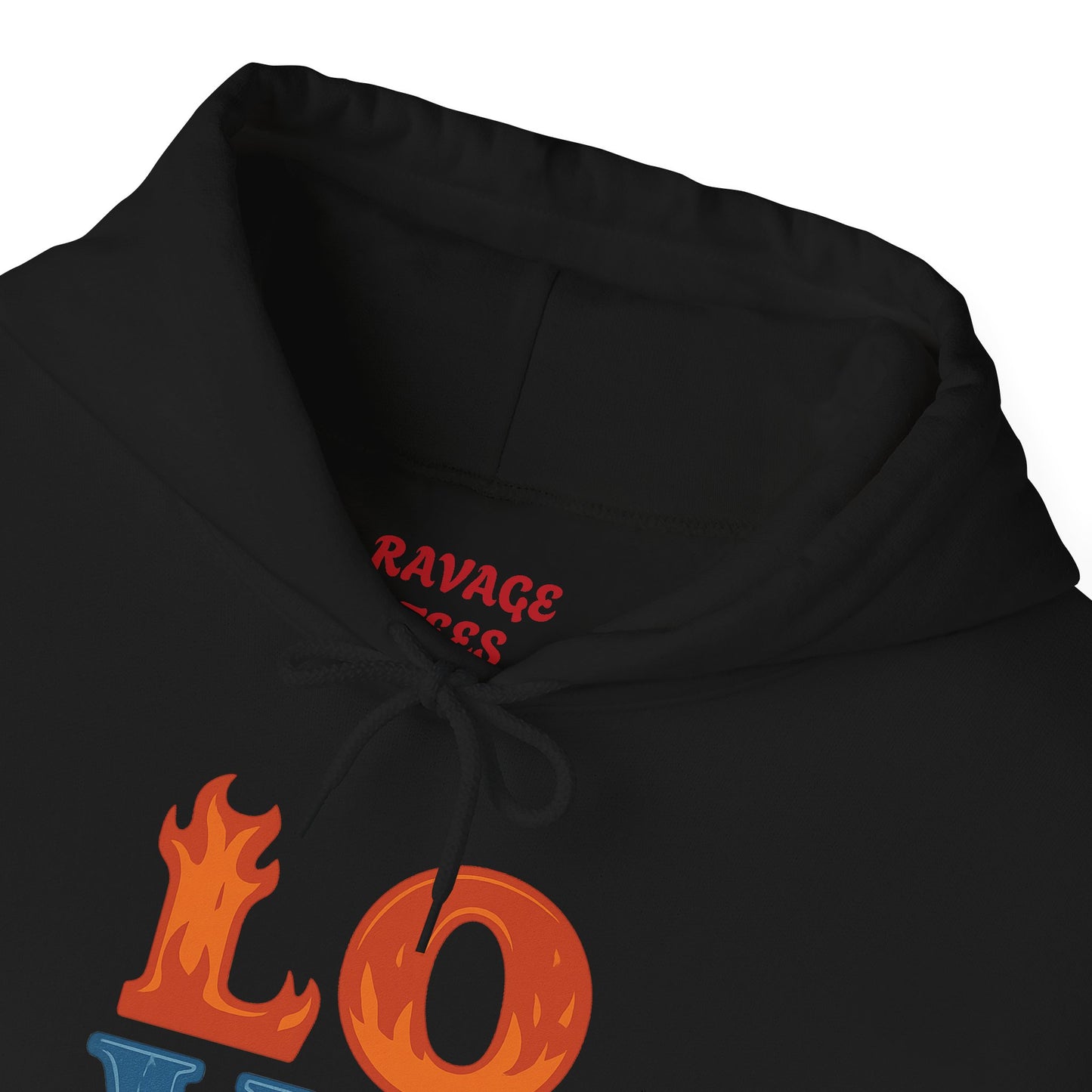 Unisex Hooded Sweatshirt with 'LOVE' Design - Cozy Gift for Friends, Valentine's Day, Casual Wear, Relaxation, Everyday Use