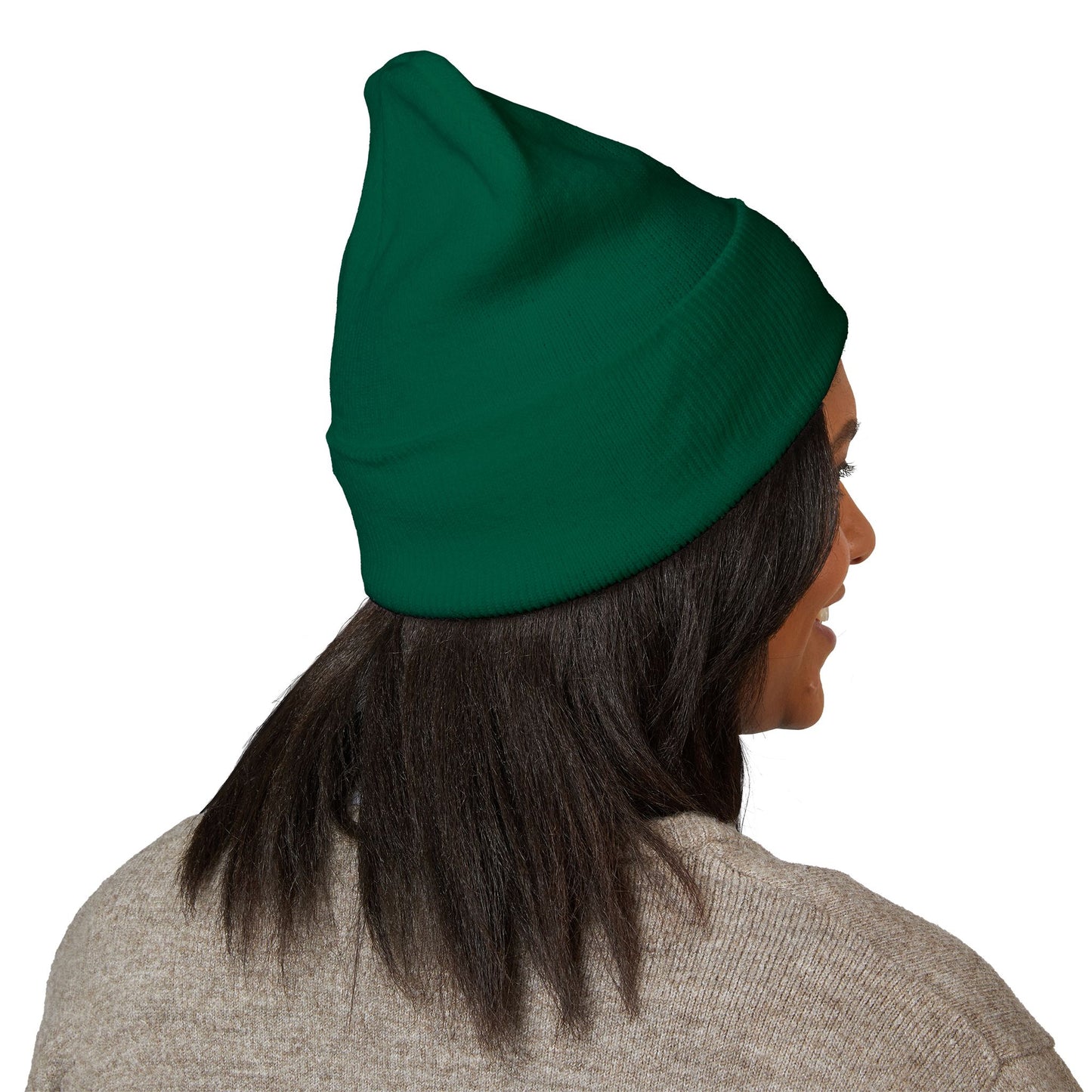 Calvary Cross Embroidered Cuffed Beanie with Unique Design, Cozy Winter Hat, Unisex Knit Cap, Perfect Gift for Him or Her, Trendy Beanie for Casual Wear